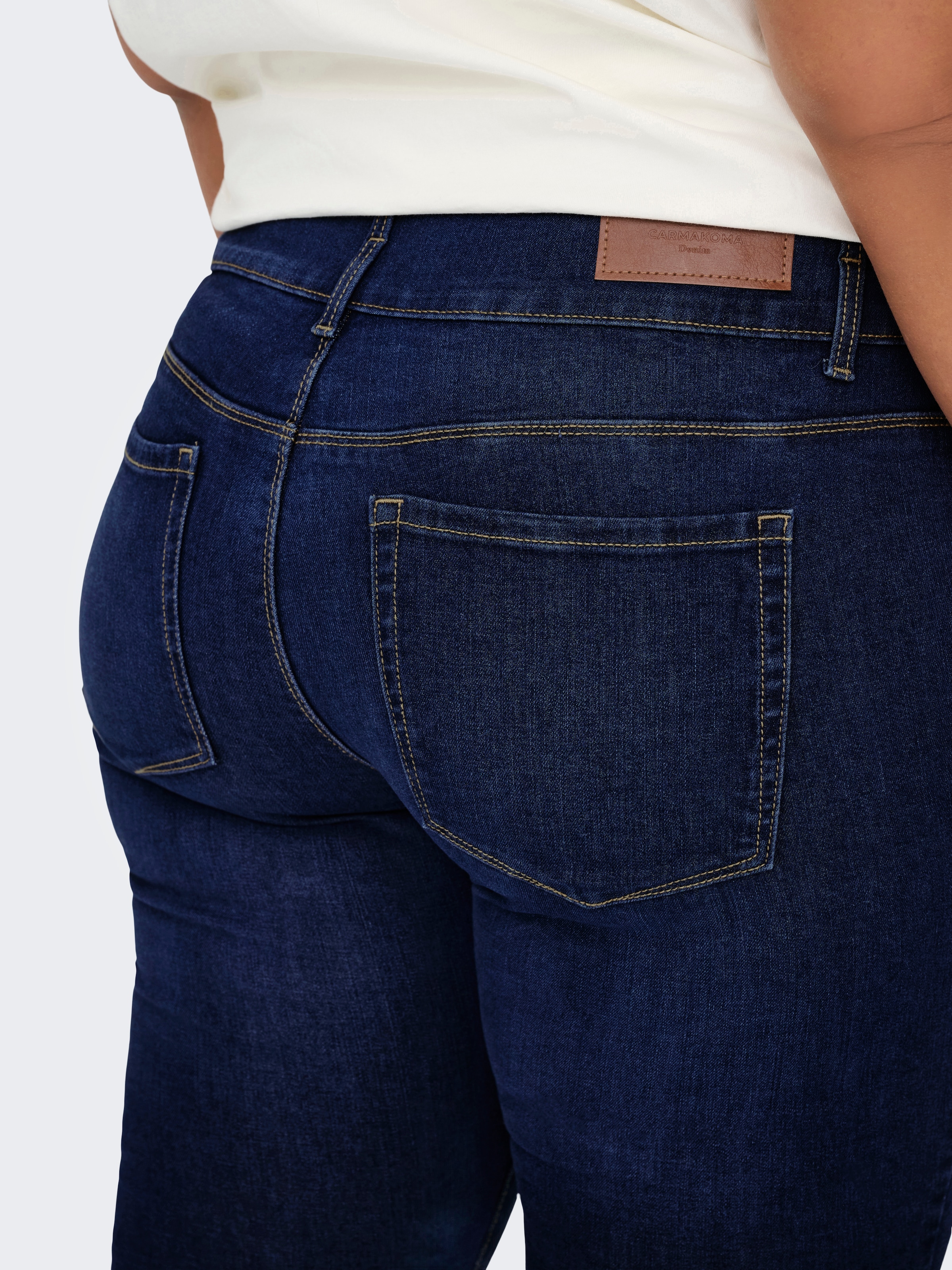 ONLY CARMAKOMA Skinny-fit-Jeans »CARANNA HW SKINNY ANK MBD DNM ANA«