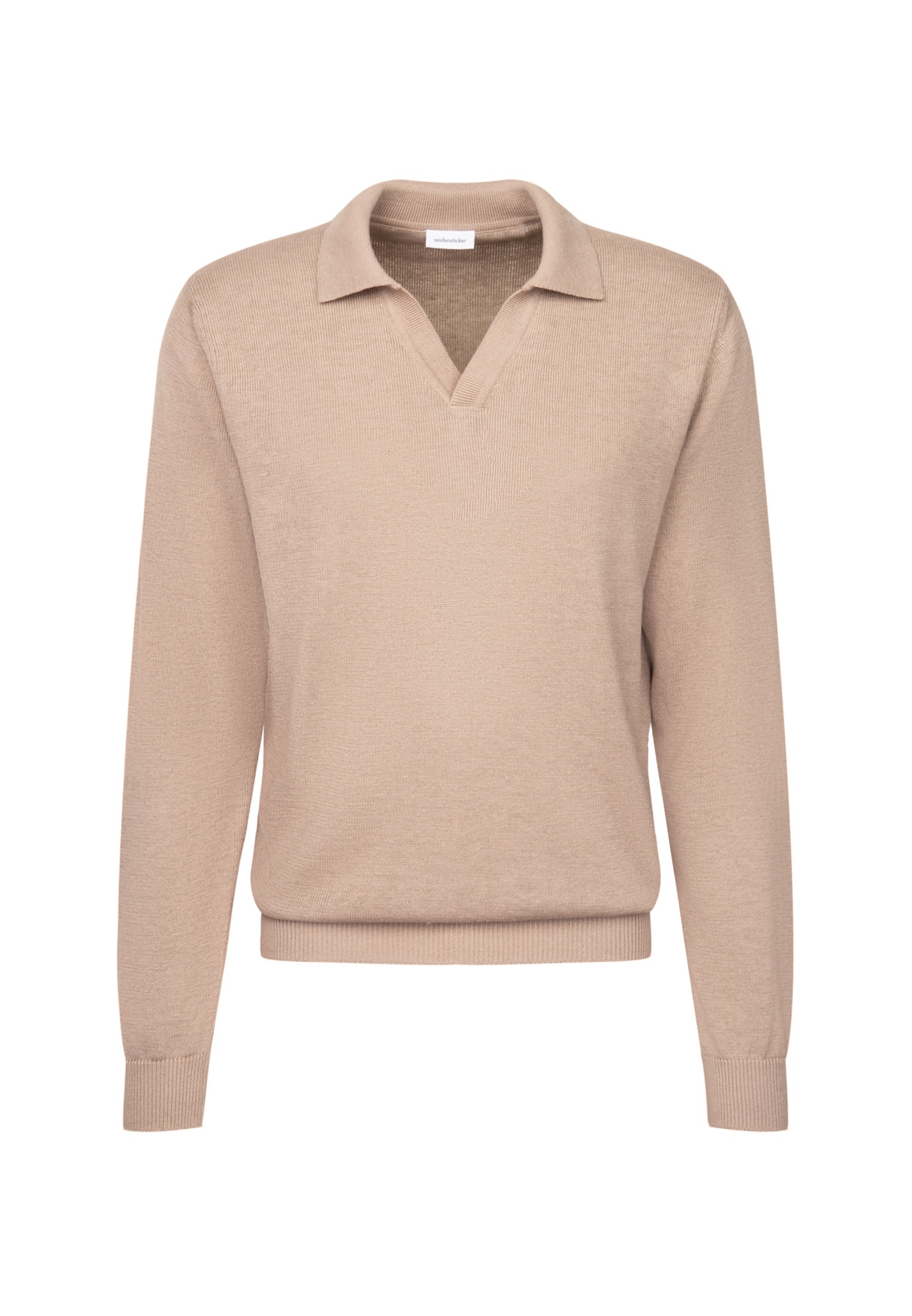 seidensticker Strickpullover »Regular«, Langarm Kragen Uni