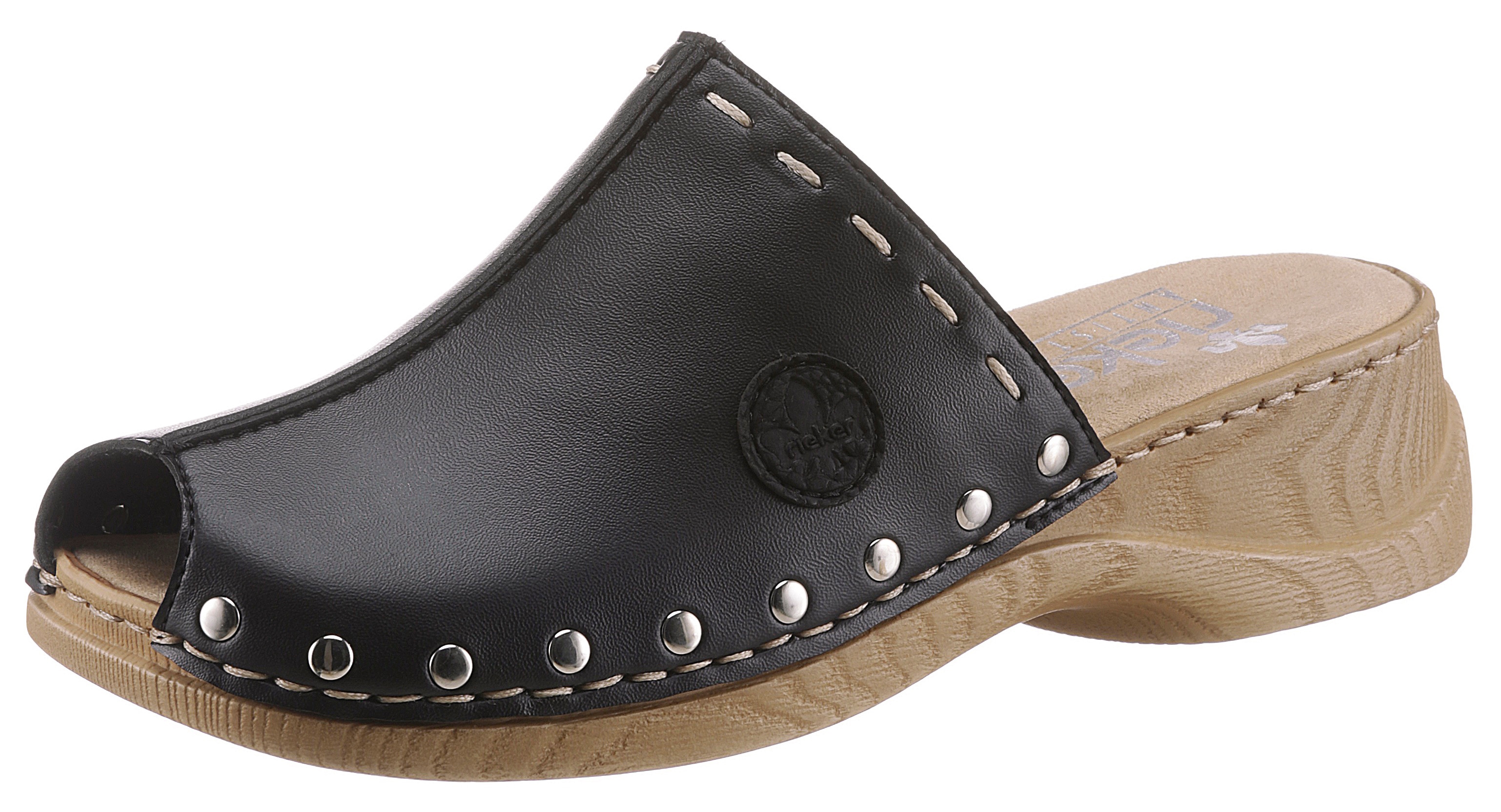 Rieker Clog, mit Nieten