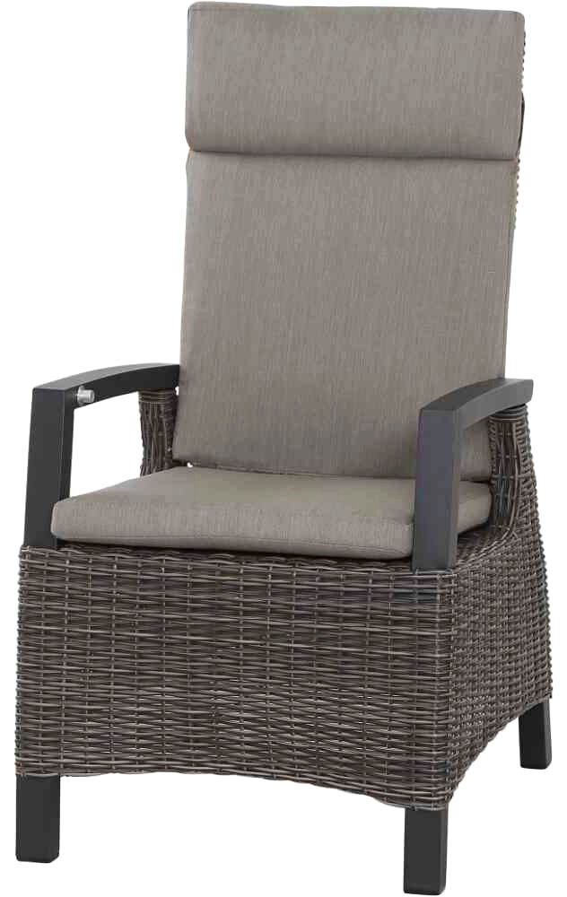 Siena Garden Garten-Essgruppe »Corido«, (5 tlg., 4 Sessel: 76x62x109 cm, Tisch Sincro: 200/260x100x77 cm), Aluminium, Keramik, verstellbar, ausziehbar, Inkl. Auflagen