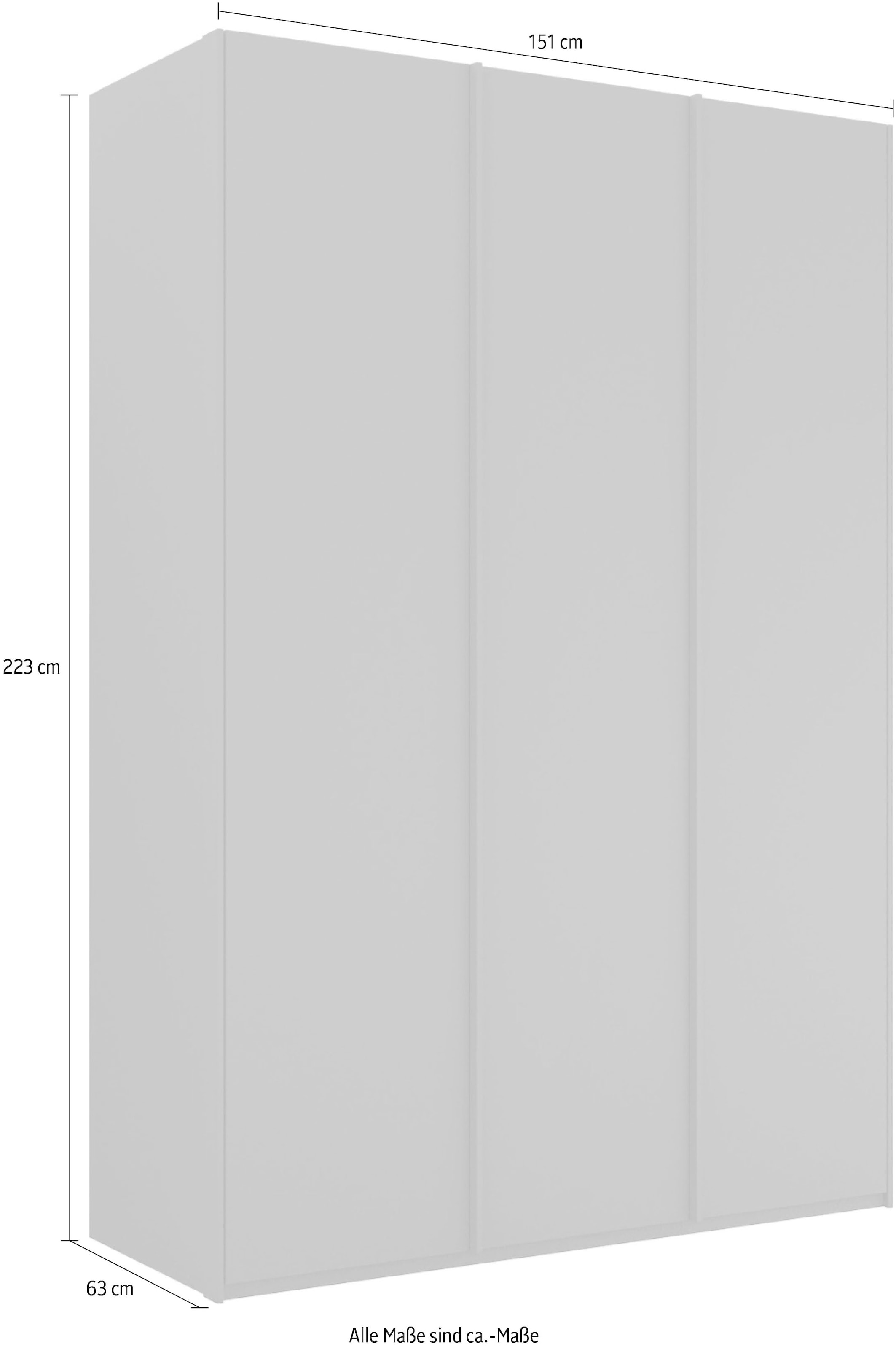 rauch Drehtürenschrank »Skat Meridian« inkl. Innenspiegel und 4 Innenschubladen