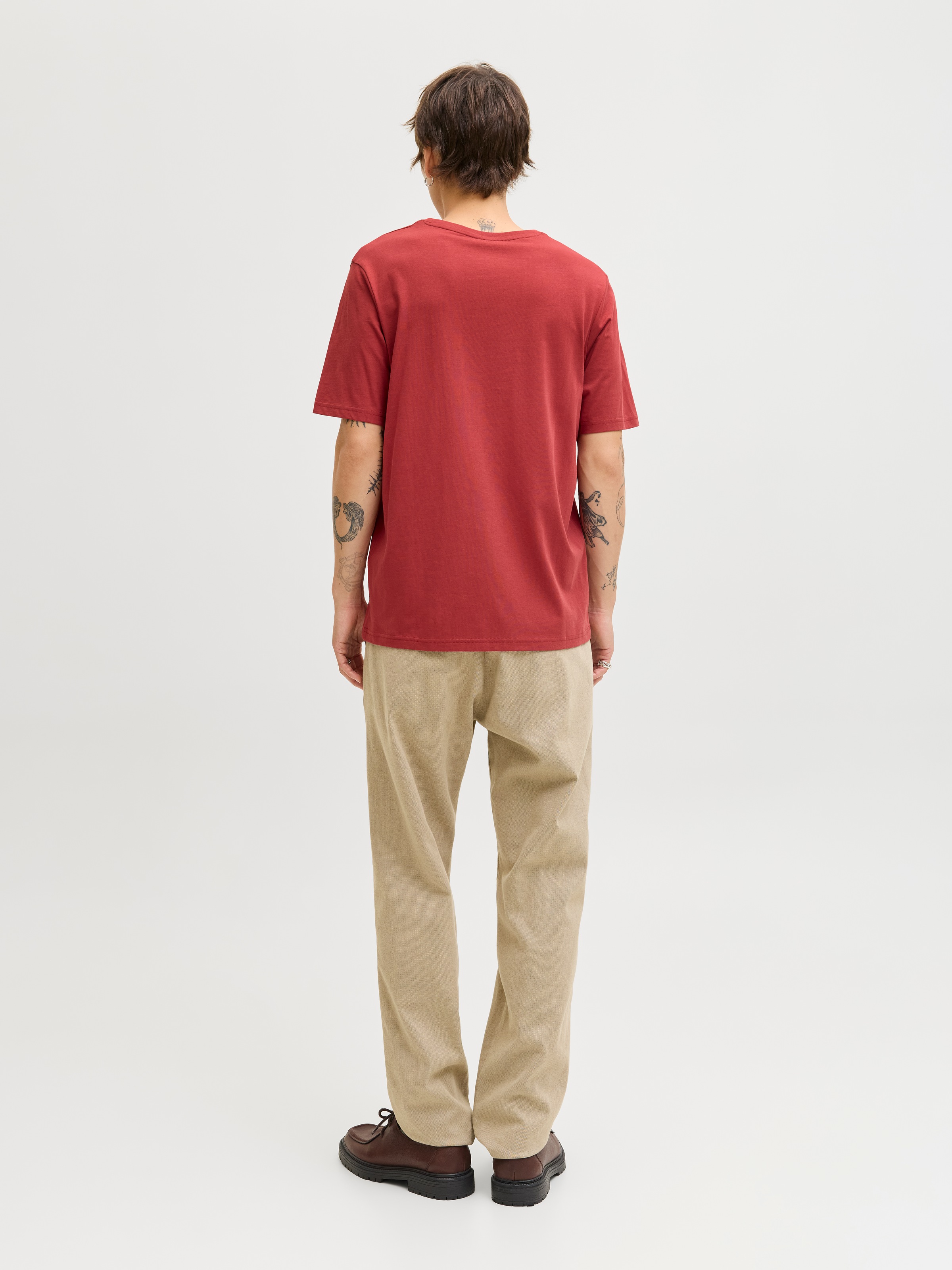 Jack & Jones Rundhalsshirt »JJCHRISTMAS TEE SS CREW NECK XMAS« mit weihnachtlichem Druck