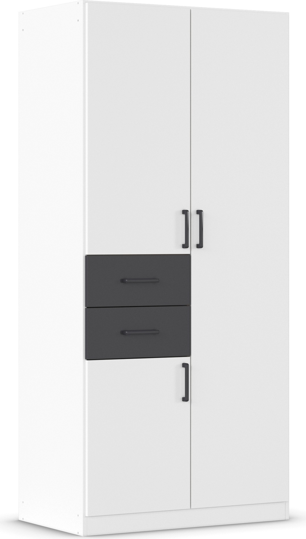 rauch Drehtürenschrank »Kleiderschrank Schrank Garderobe MAIKA mit Dekor-Front« 2 Schubladen, in verschiedenen Breiten, Höhen, Farben, MADE IN GERMANY