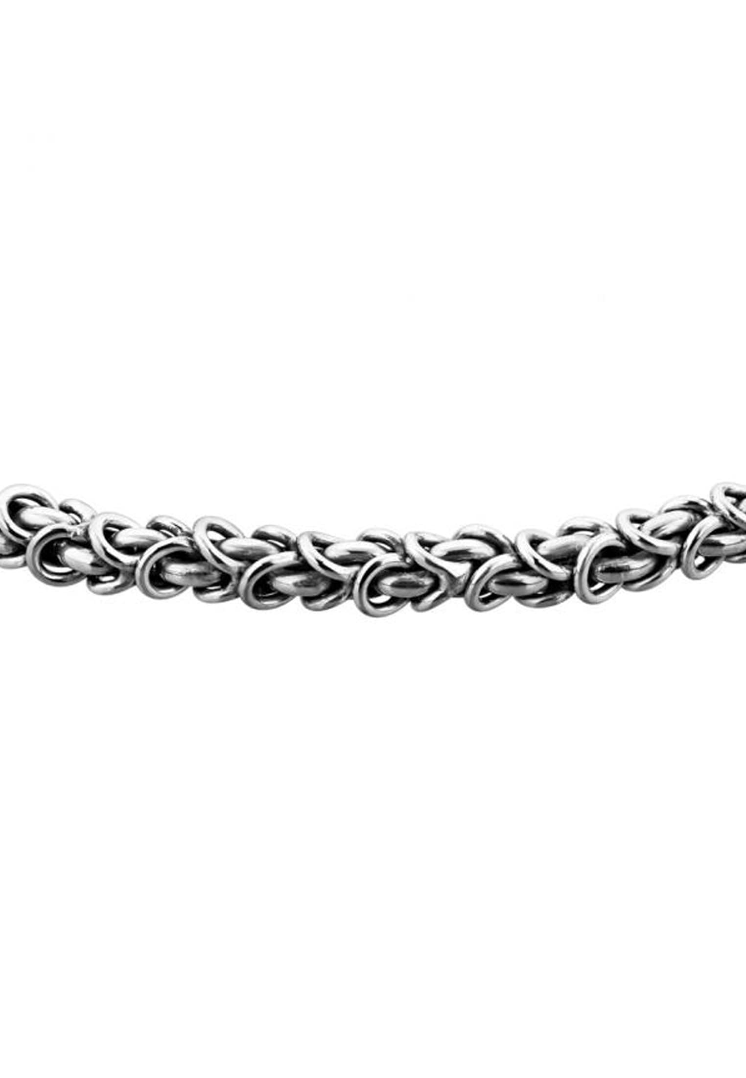 Kuzzoi Silberkette »Halskette Herrenschmuck Gliederkette Oxidiert 925 Silber«