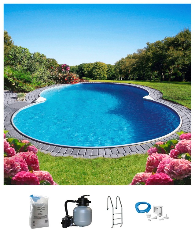 MyPool Achtformpool, (Set), 5-tlg., 360x625x135 cm