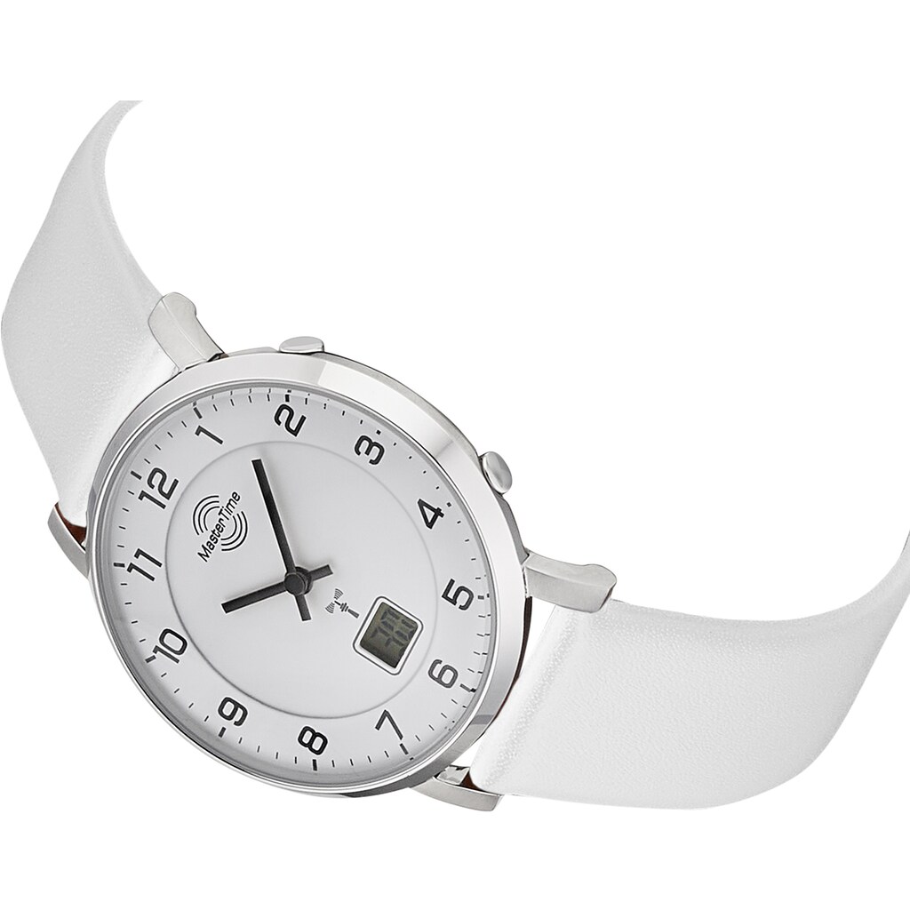 MASTER TIME Funkuhr »Advanced, MTLS-10741-12WL«, Armbanduhr, Quarzuhr, Damenuhr, Datum
