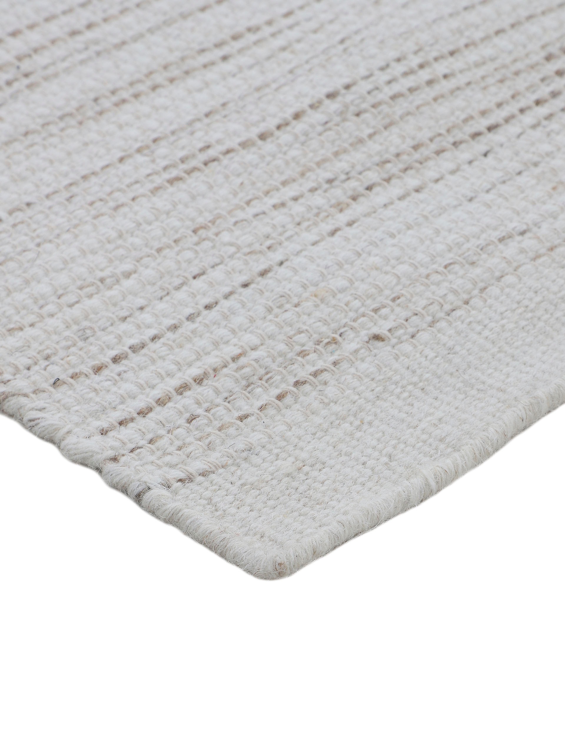 carpetfine Wollteppich »Mona«, rechteckig, 5 mm Höhe, Wolle, Wendeteppich aus Wolle/Baumwolle, Wohnzimmer