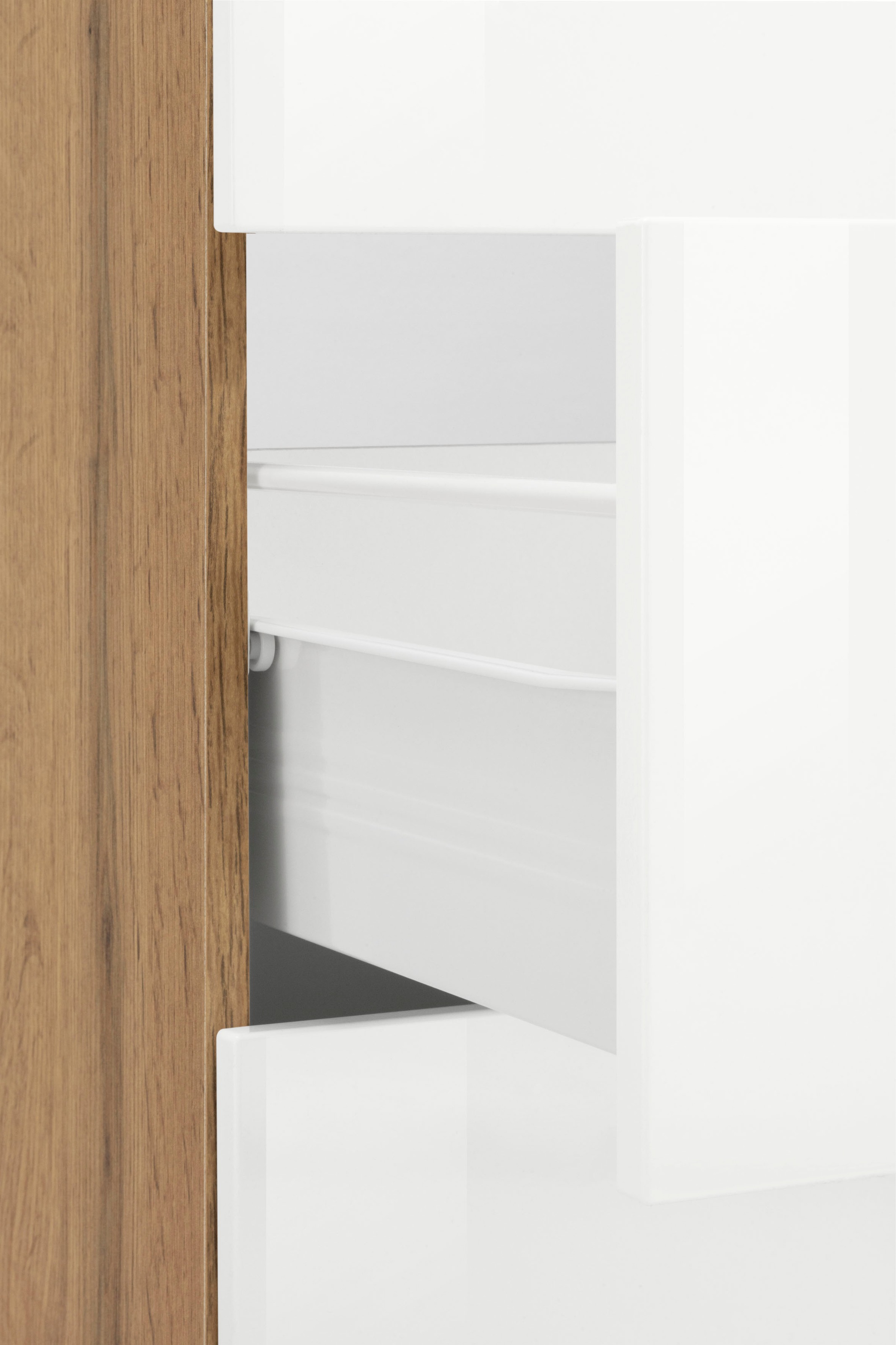 KOCHSTATION Küchenzeile »KS-Brindisi Breite 270 cm« wahlweise mit E-Geräten und Induktion, mit MDF-Fronten und Regal