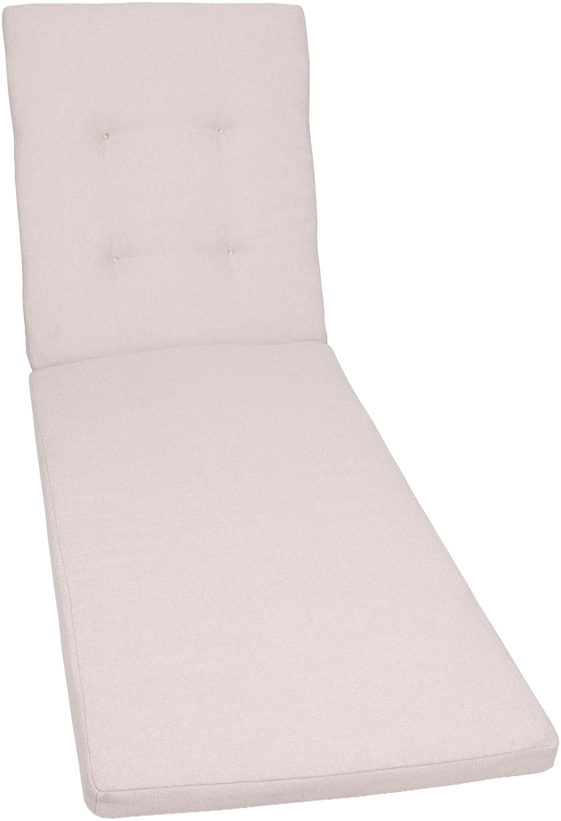 GO-DE Liegenauflage Uni Bouclé natur - Maße BxLxH ca.: 59 cm x 194 cm x 7 cm