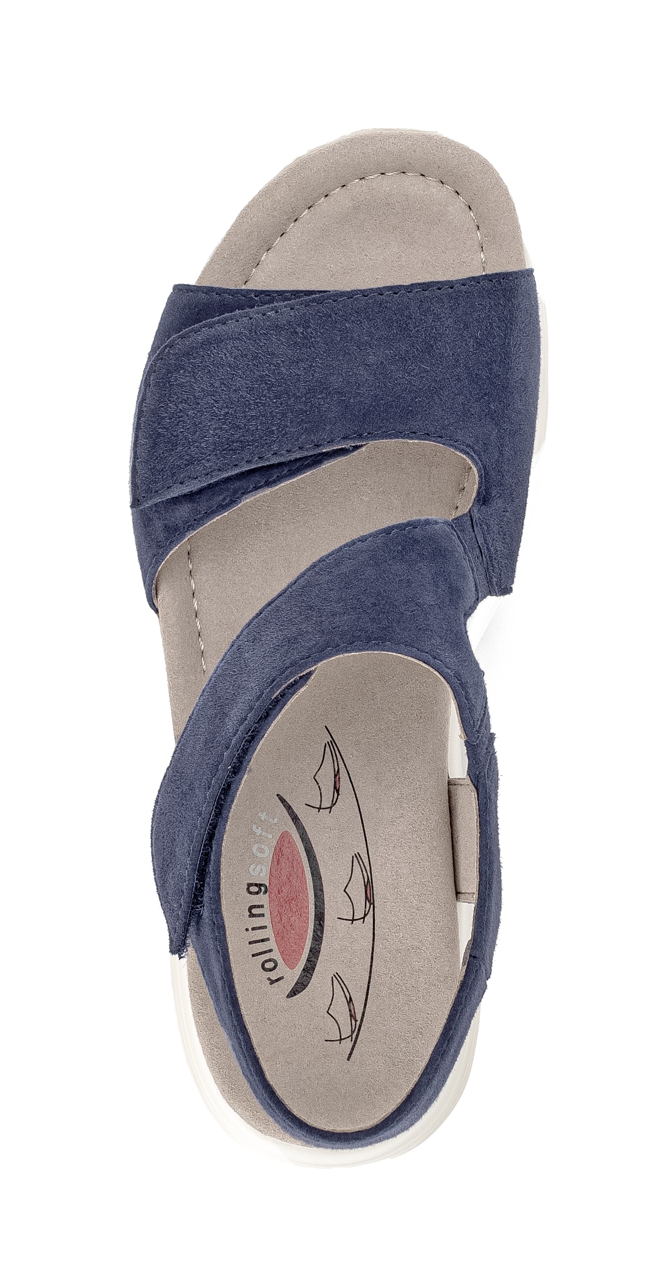 rollingsoft Sandalette  Keilabsatz, Riemchensandale in Komfortweite G (=weit)