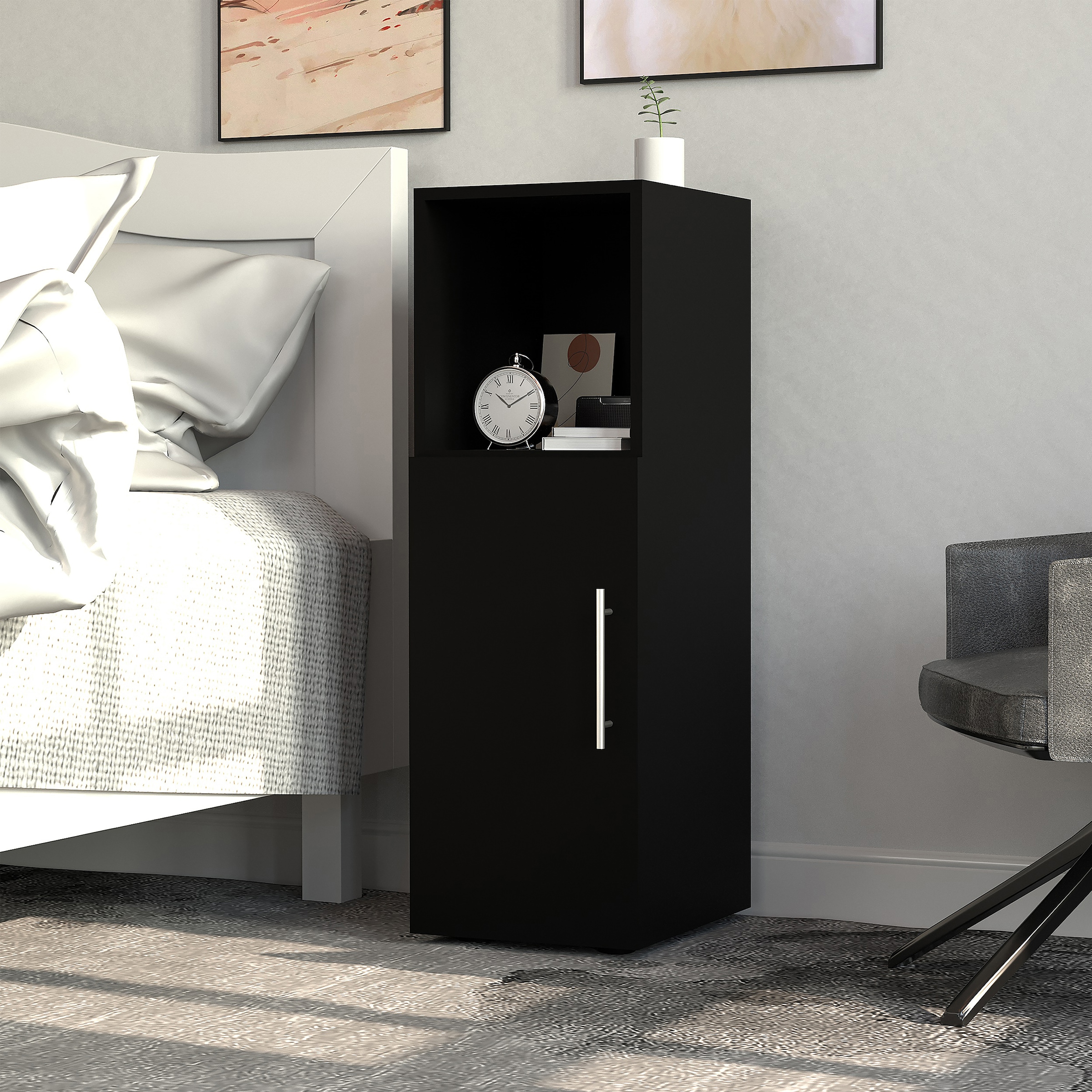 VCM Nachttisch »Holz Nachttisch Beistellmöbel Seitenschrank Narila«