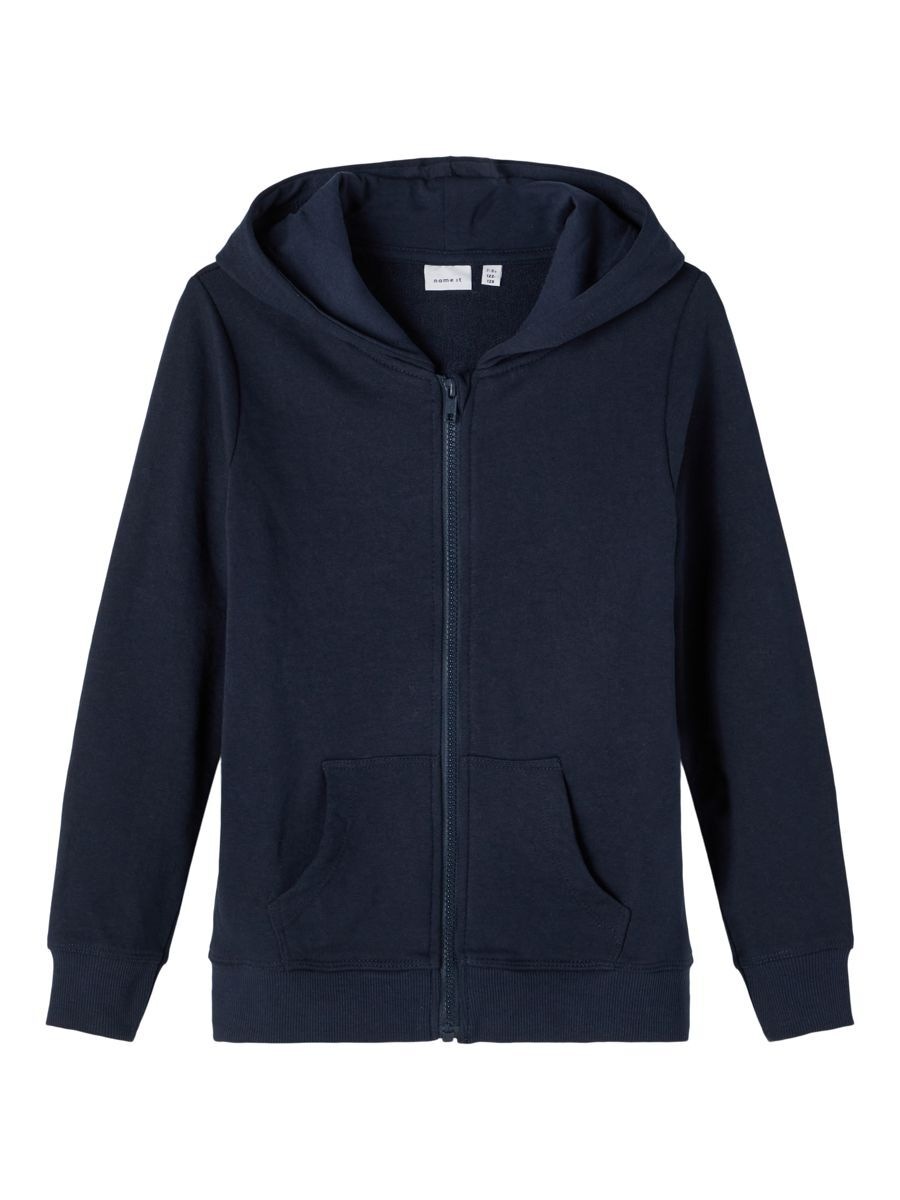 Name It Kapuzensweatjacke »NKMNESWEAT CARD W HOOD UNB NOOS«, in klassischer Form
