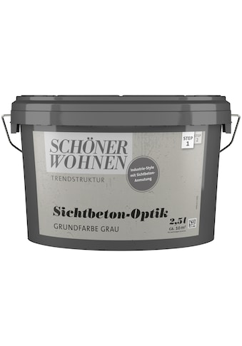 SCHÖNER WOHNEN-Kollektion Grundierfarbe »Sichtbeton-Optik Grundfarbe«, 2,5 Liter,... kaufen