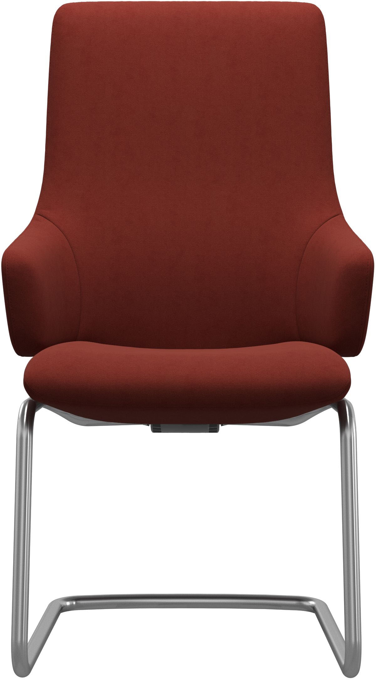 Stressless® Polsterstuhl »Laurel«, Microfaser DINAMICA, High Back mit Armlehne, Größe L, mit Beinen aus Stahl in Schwarz matt
