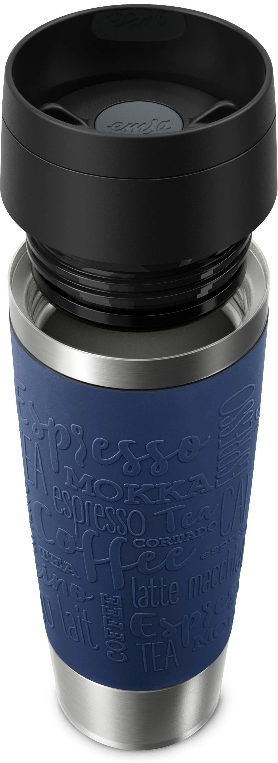 Emsa Thermobecher »Travel Mug Classic, mit 360°-Trinköffnung«, 4h heiß, 8h kalt - 360 ml / 6h heiß, 12h kalt - 500 ml, 100% dicht