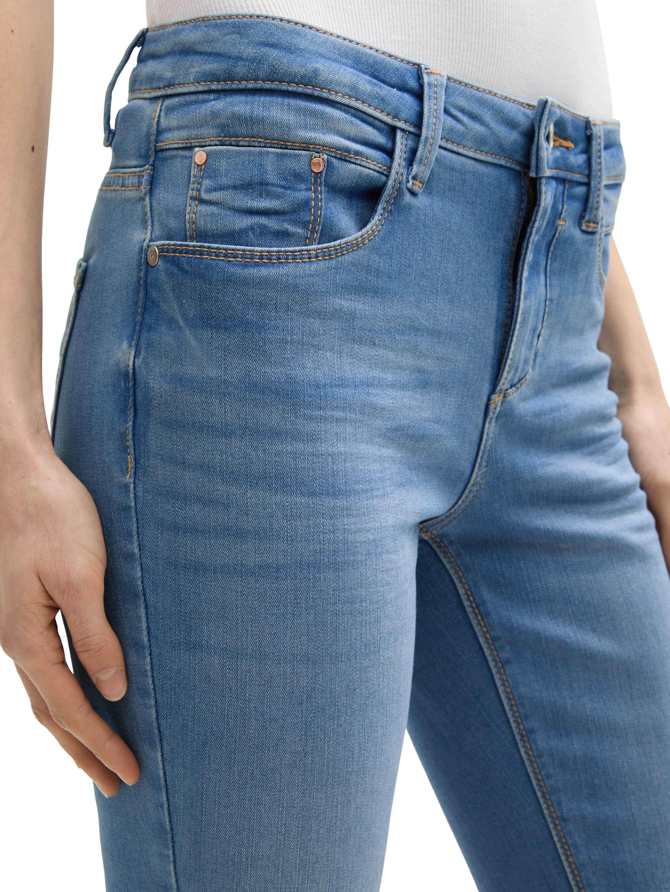 TOM TAILOR Skinny-fit-Jeans, in blauer Waschung