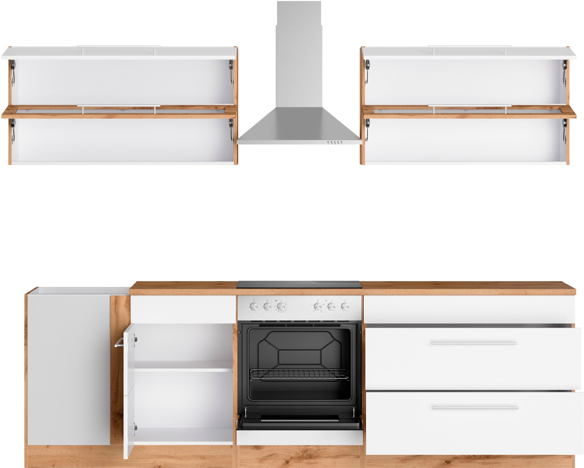 KOCHSTATION Winkelküche »KS-Wien« Stellbreite 220 x 270 cm, wahlweise mit E-Geräten