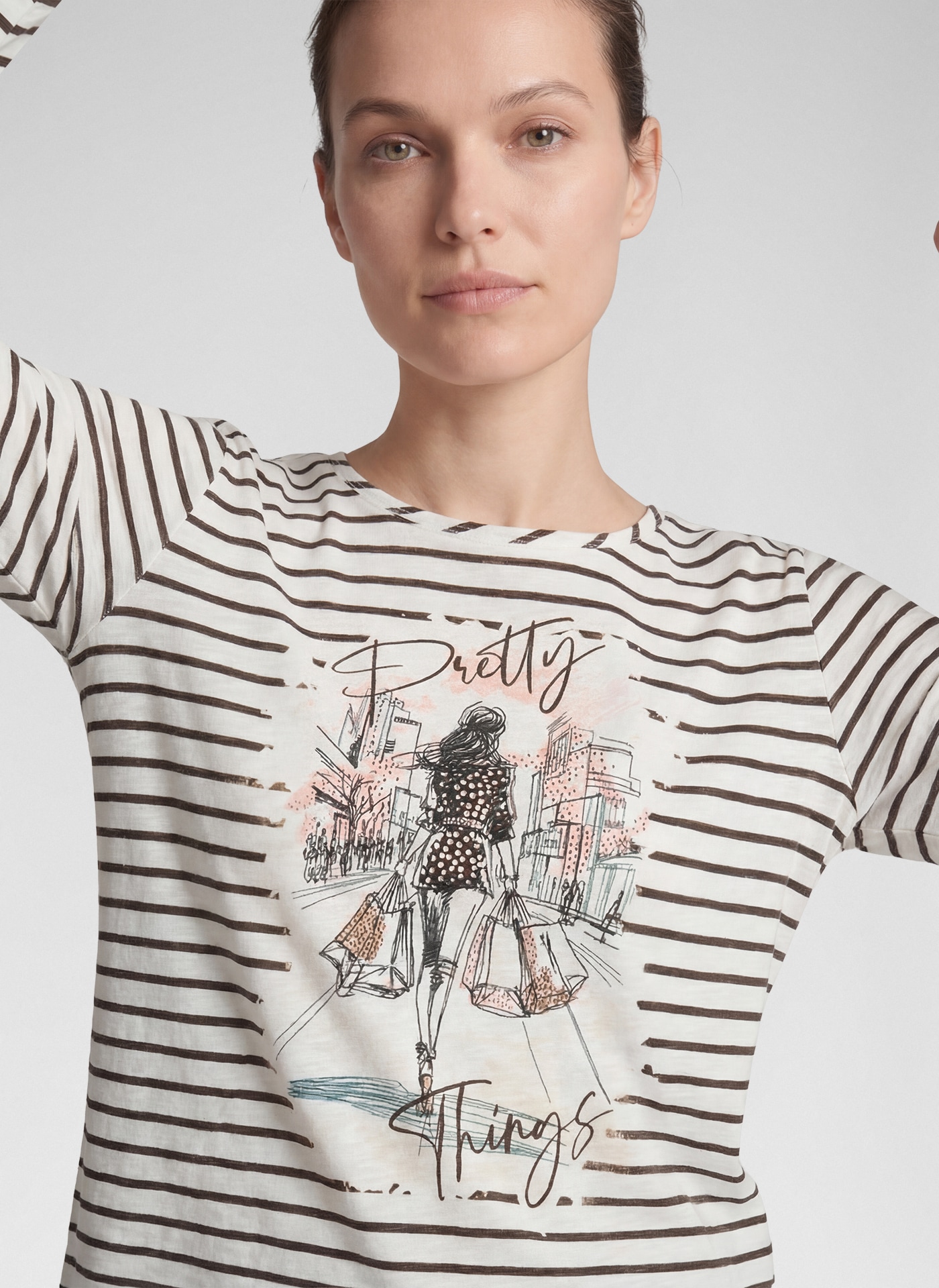 Rabe 3/4-Arm-Shirt mit Print