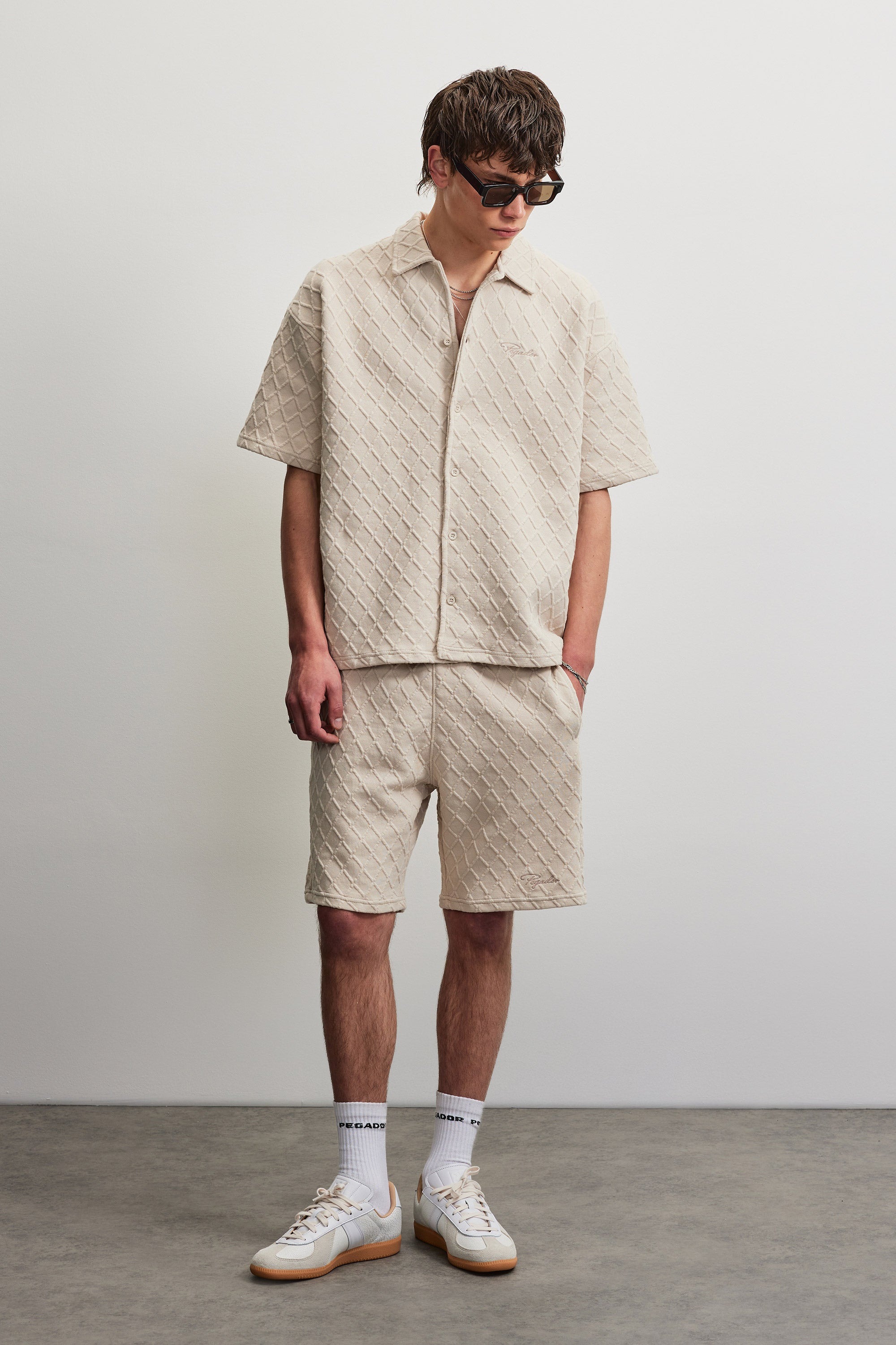 PEGADOR Kurzarmhemd »JOVREN STRUCTURED SHIRT«