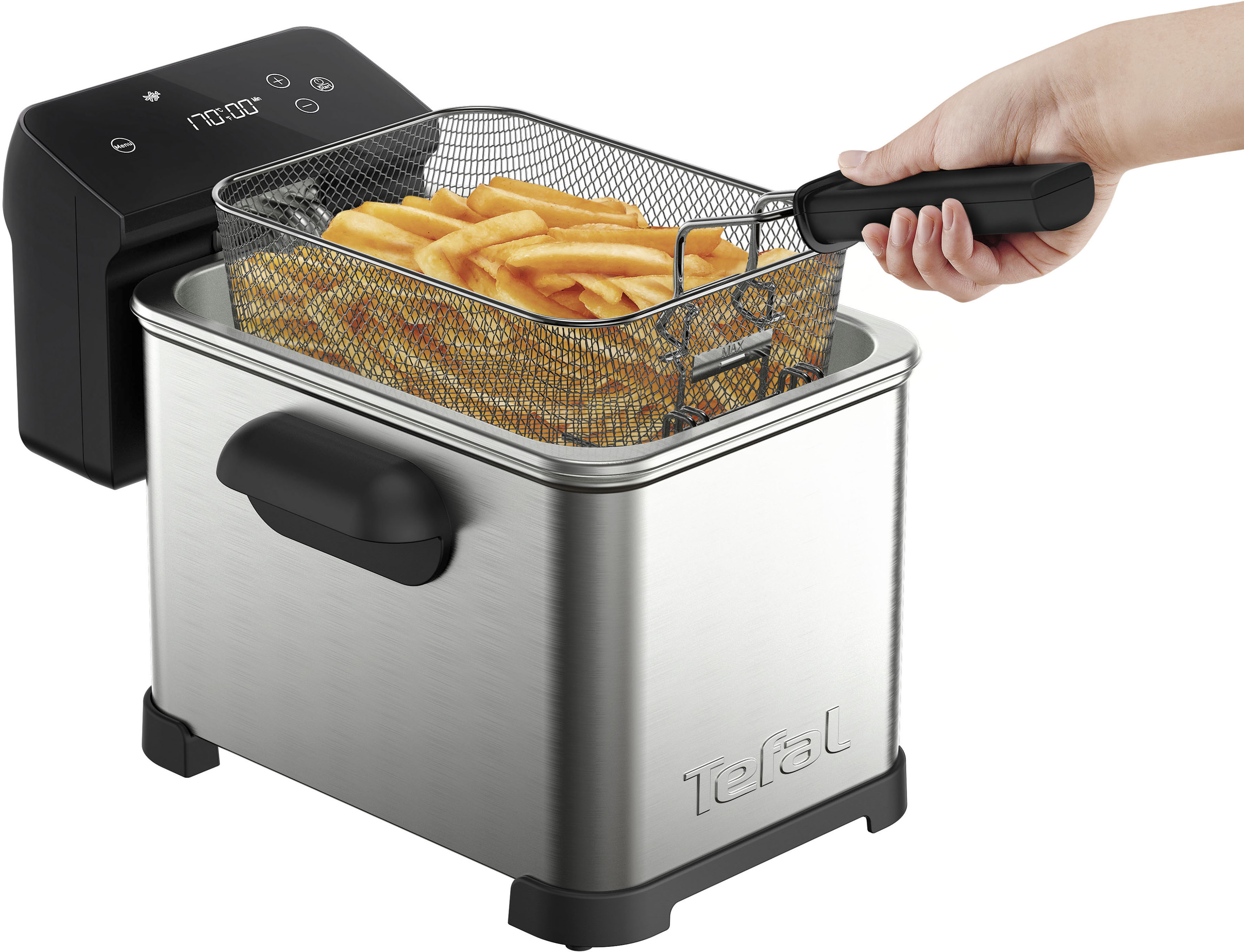 Fritteuse »FR507D Family Pro Digital«, 2400 W, Fassungsvermögen 4 l, 4 L,...