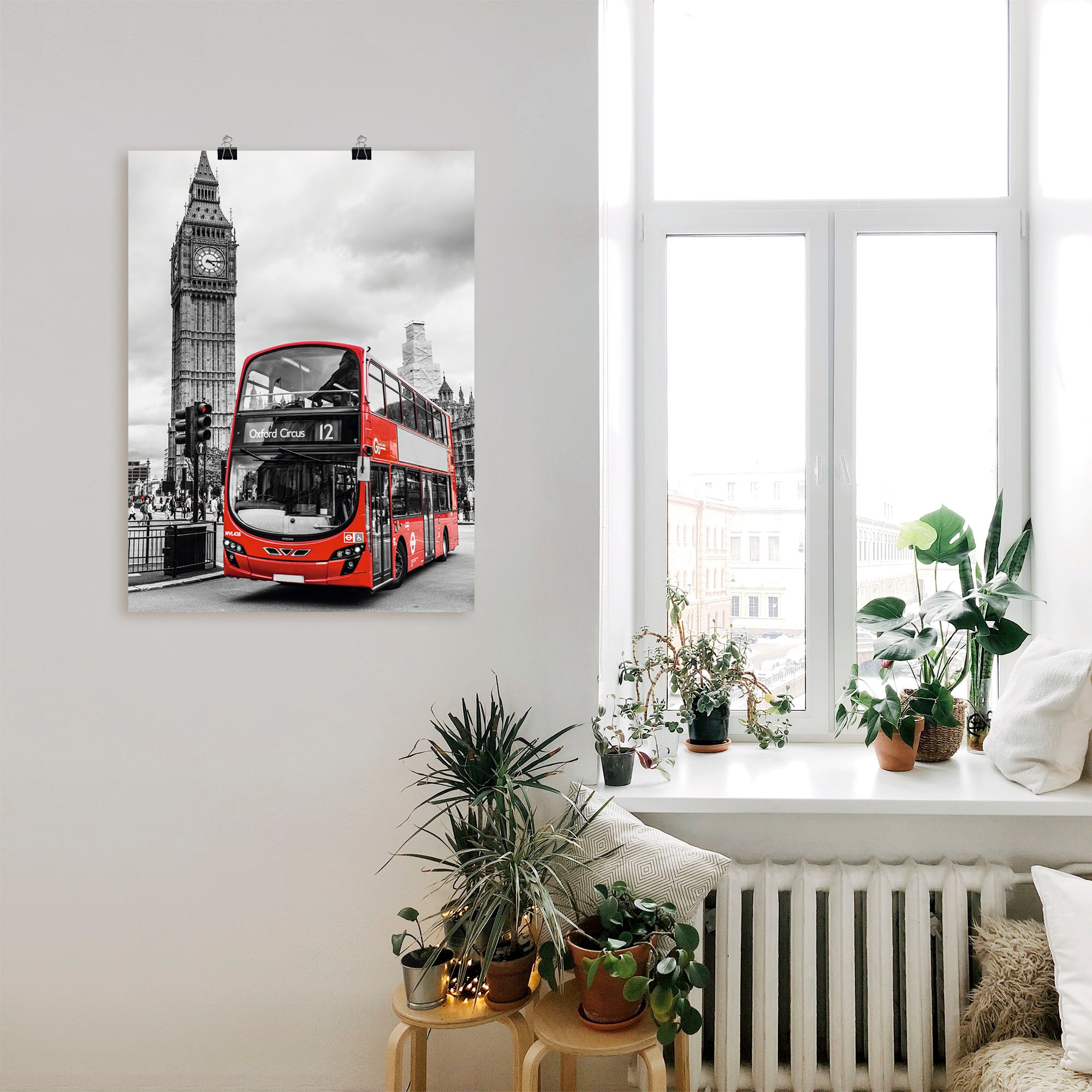 Artland Poster »London Bus und Big Ben« Gebäude 1 Stk. tlg. ohne Rahmen