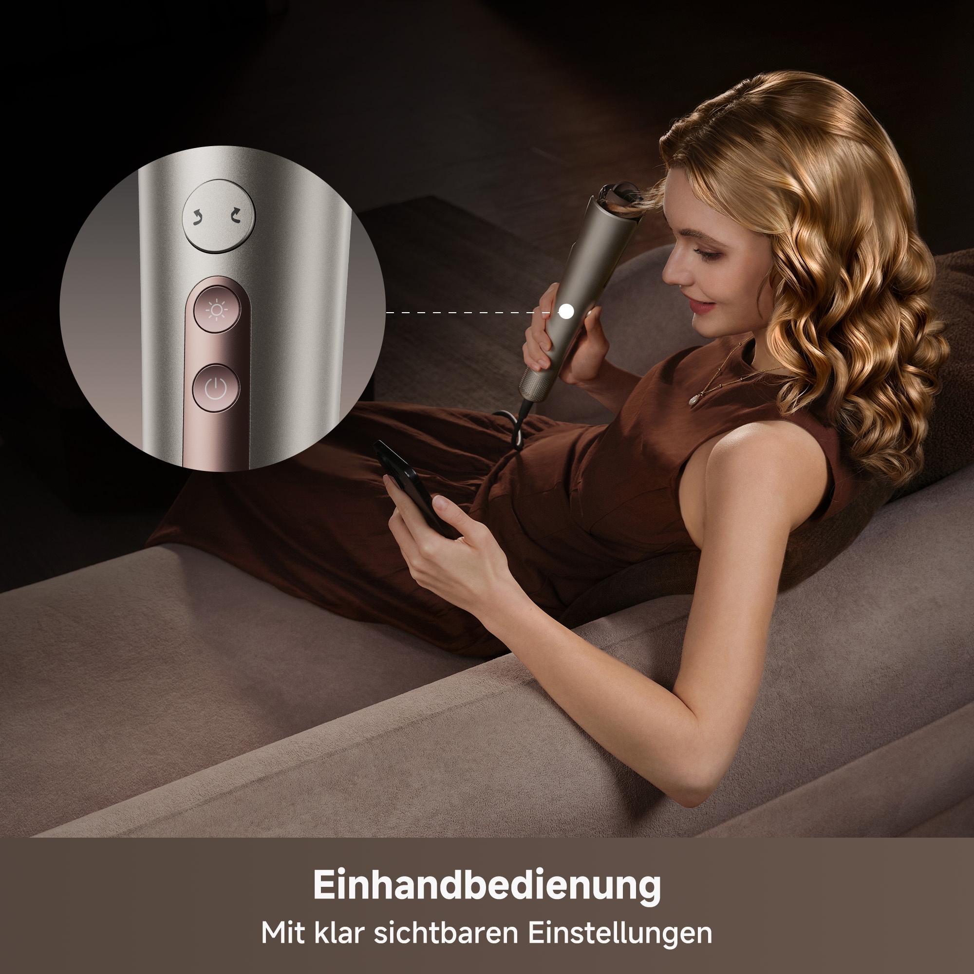 Dreame Lockenstyler »Air-Auto« Automatische Locken mit Ionenpflege und Kaltluft-Fixierung