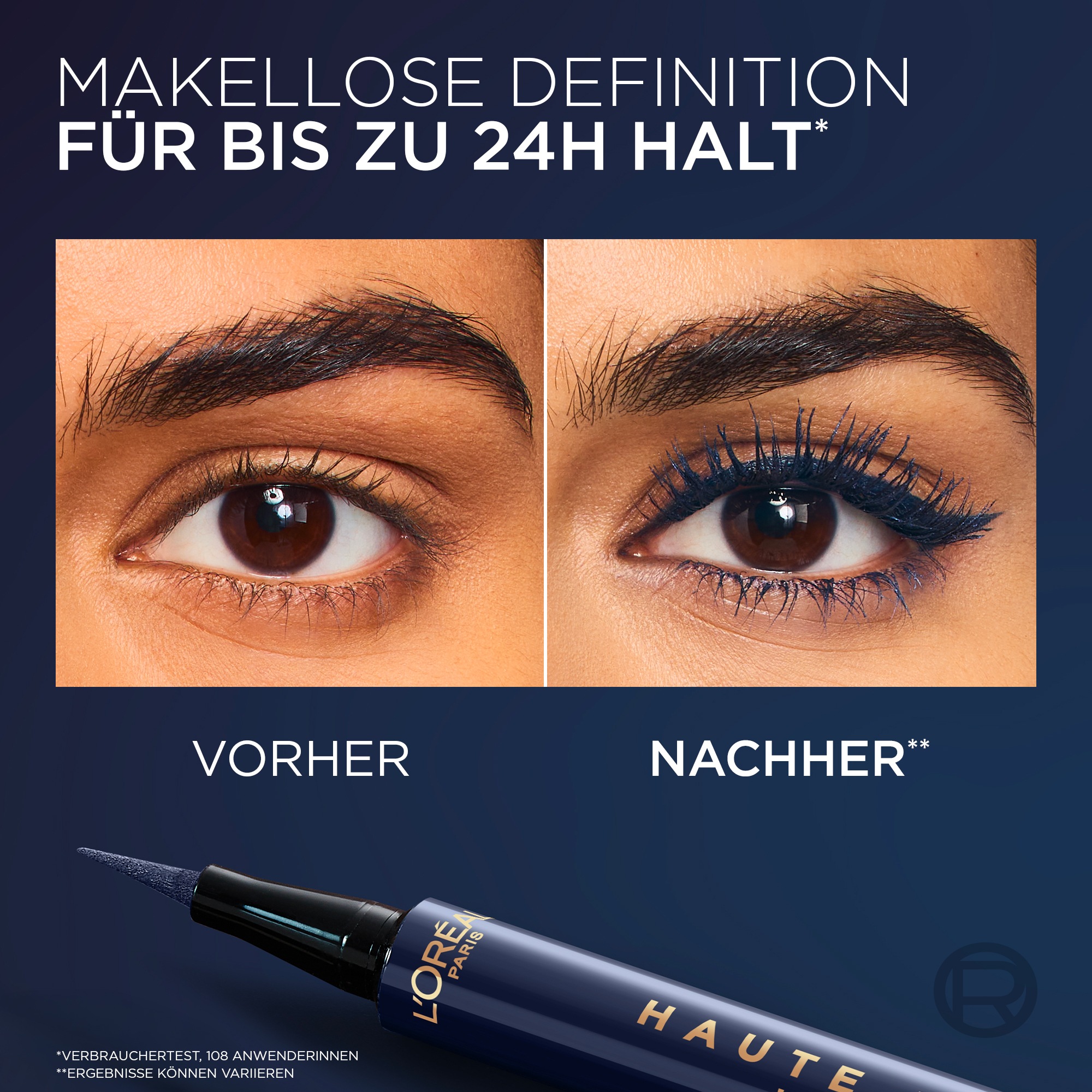 L'ORÉAL PARIS Eyeliner »HAUTE PRECISION« hält bis zu 24H, wasserfest