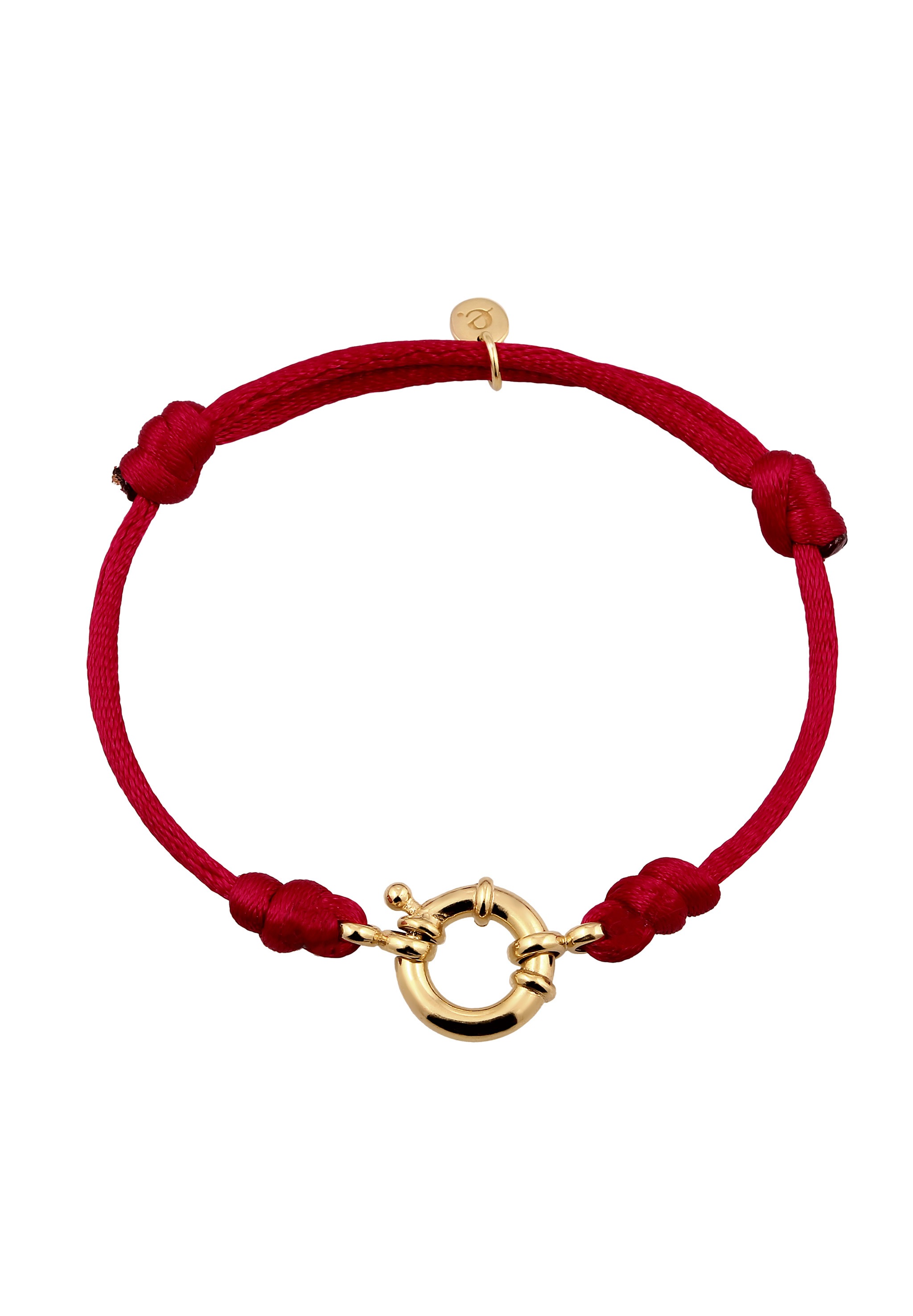 Elli Premium Armkette »Armband Satin Federring 925 Sterling Silber vergoldet«