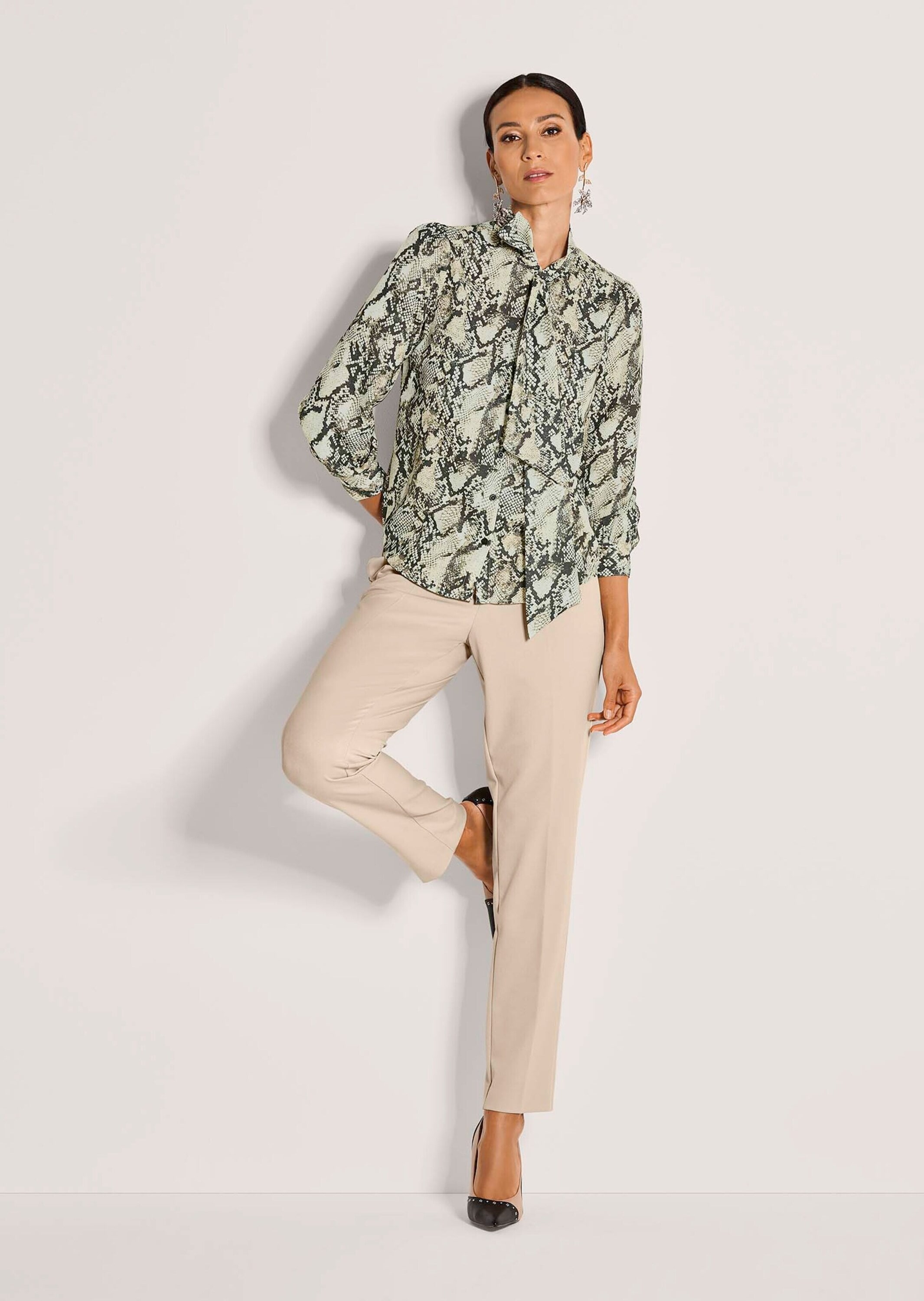 MADELEINE Langarmbluse »Bluse Elegante Bluse mit Animal-Print«