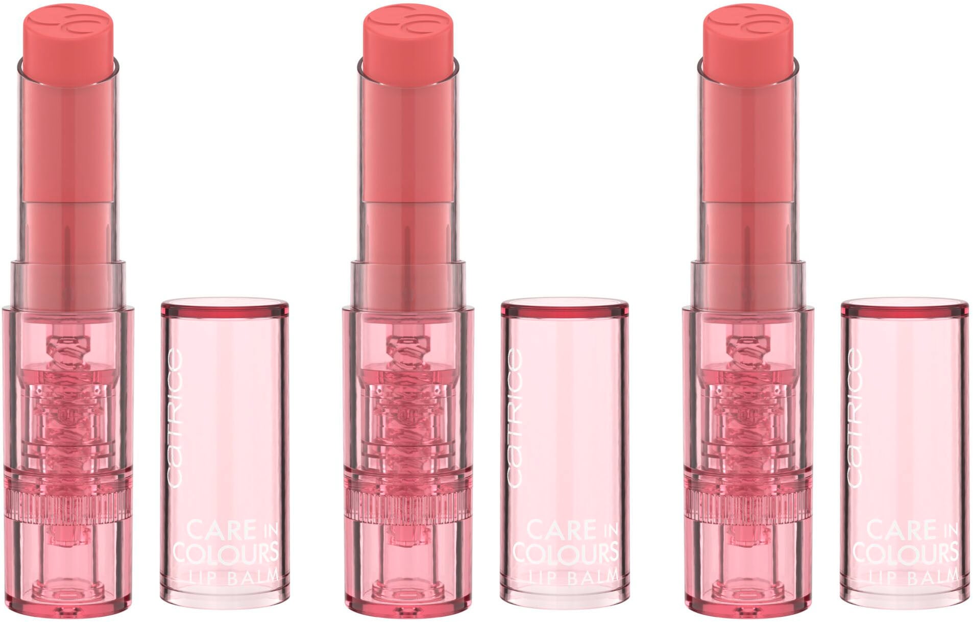 Catrice Lippenbalsam »Care In Colours Lip Balm«, (Set, 3 tlg.)