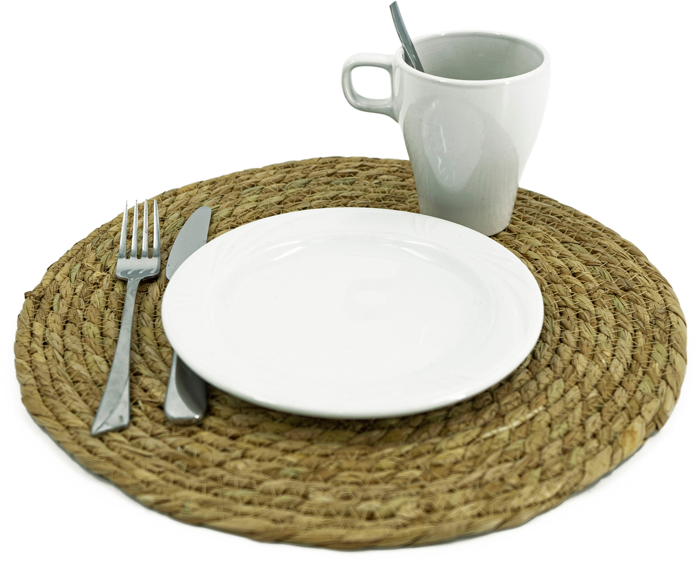 NOOR LIVING Platzset »Platzmatte«, (Set, 2 St.), aus Seegras, Durchmesser ca. 35 cm