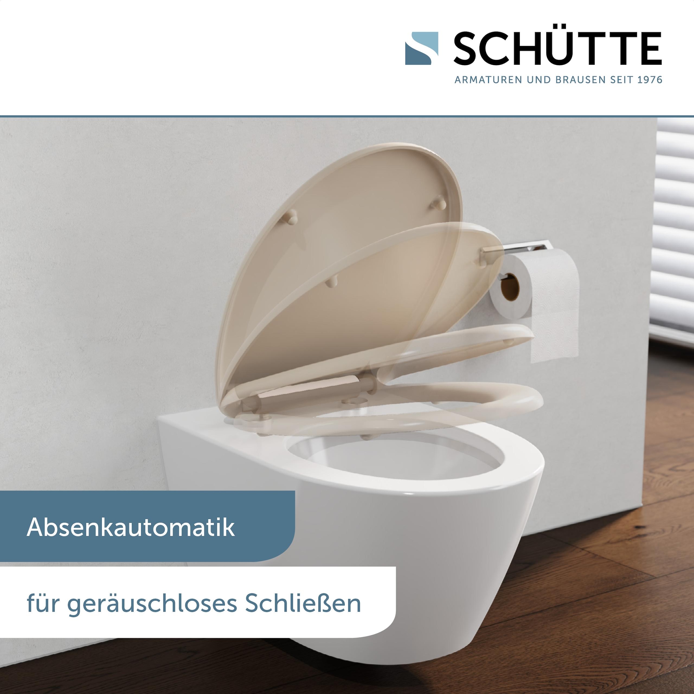Schütte WC-Sitz mit Absenkautomatik und Schnellverschlusstechnik