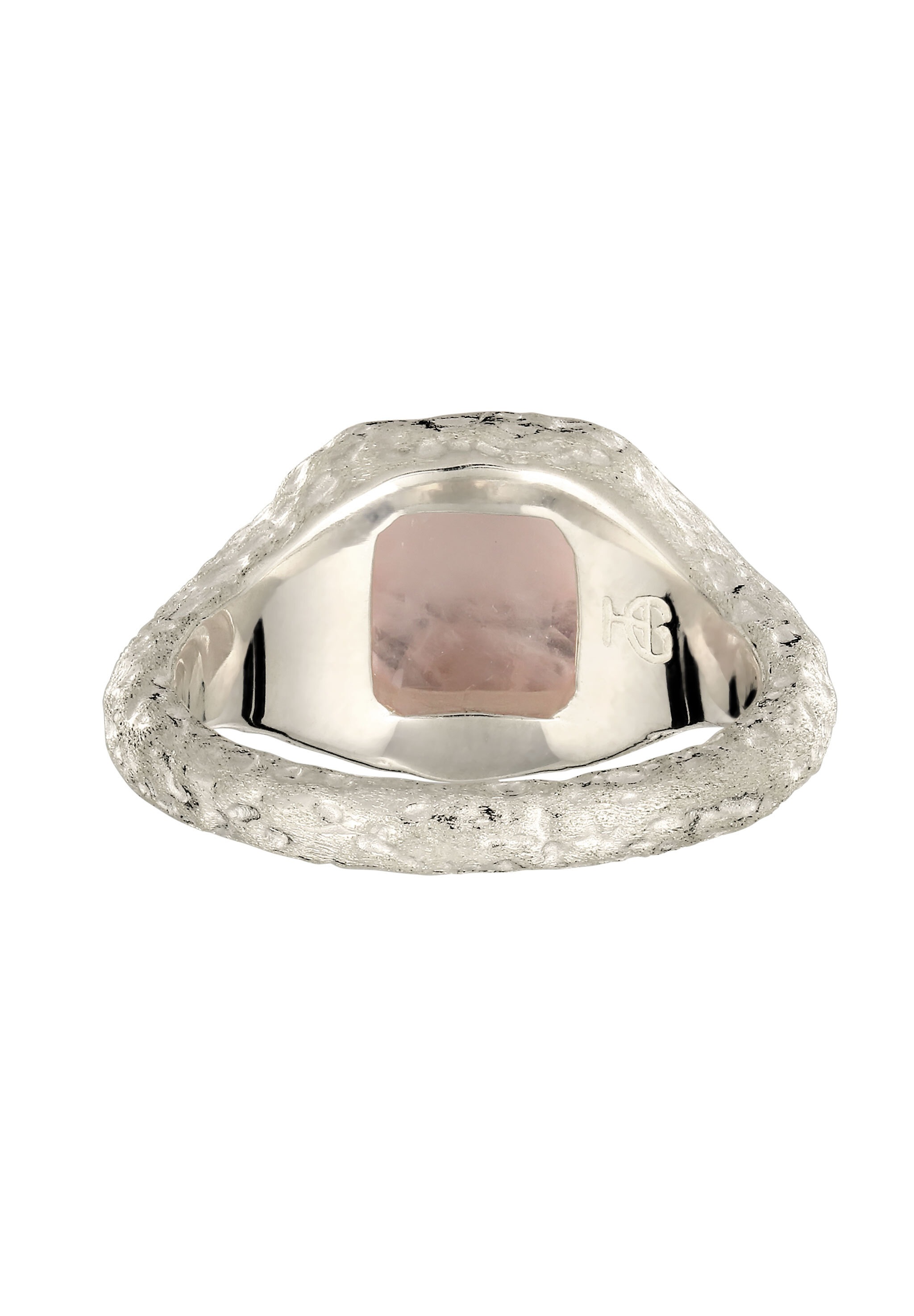 HAZE & GLORY Siegelring »Ring Quarz Rosa 925 Sterling Silber«