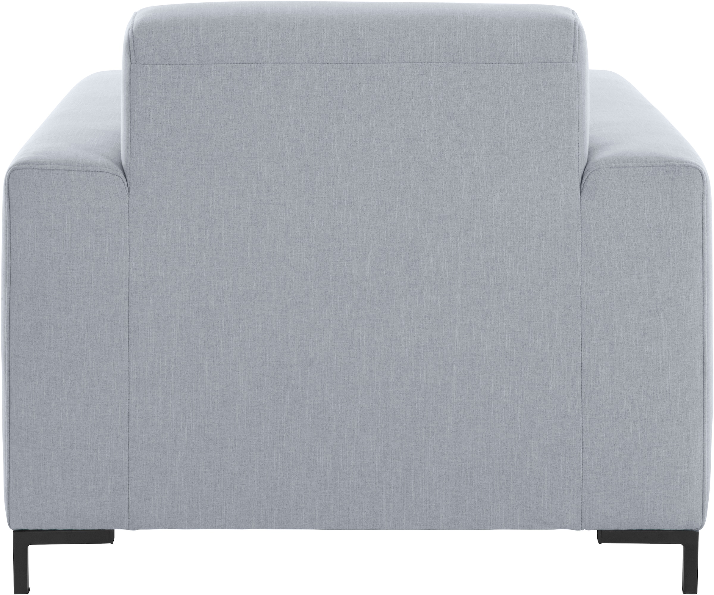 OTTO products Sessel »Grazzo Loungesessel, moderne Sitzheftung, bequemer Einzelsessel«, hochwertige Stoffe aus recyceltem Material, Steppung im Sitzbereich
