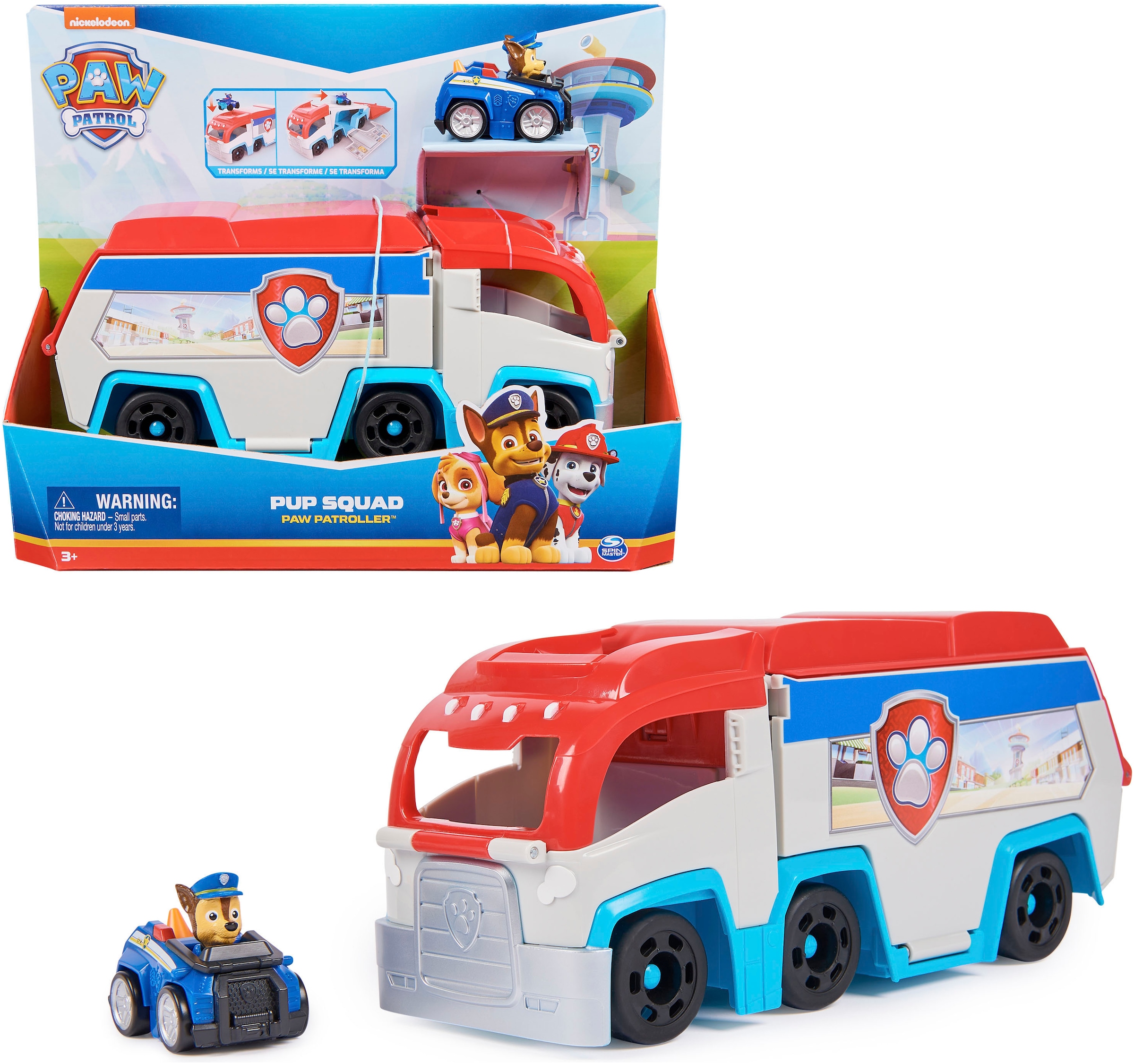 Spielzeug-Transporter »Paw Patrol - Pup Squad Patroller«, mit Chase-Fahrzeug