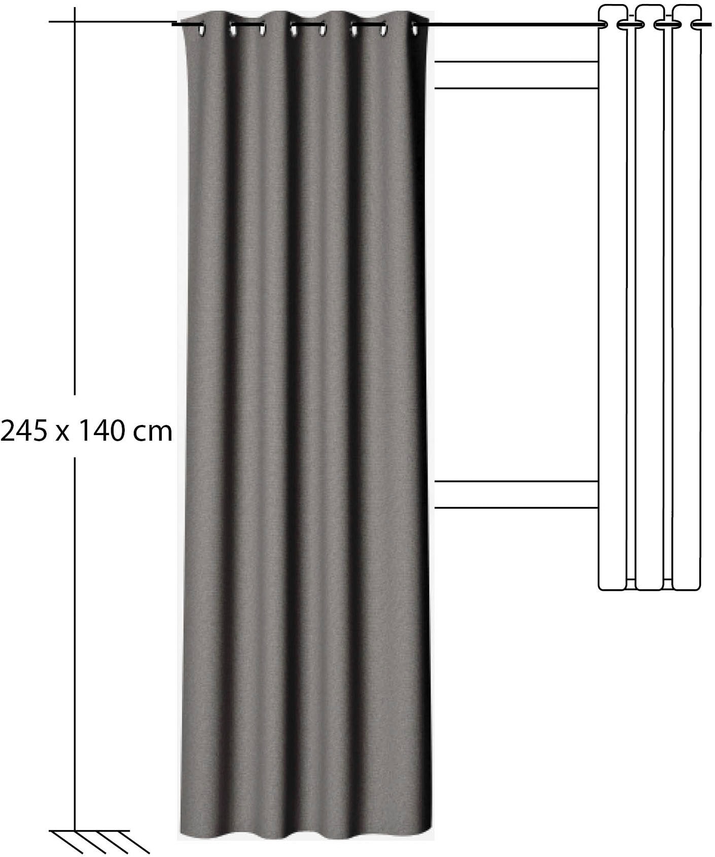 HOMING Vorhang »Bahamas« Ösen 1 Stk. tlg. Fertigschal