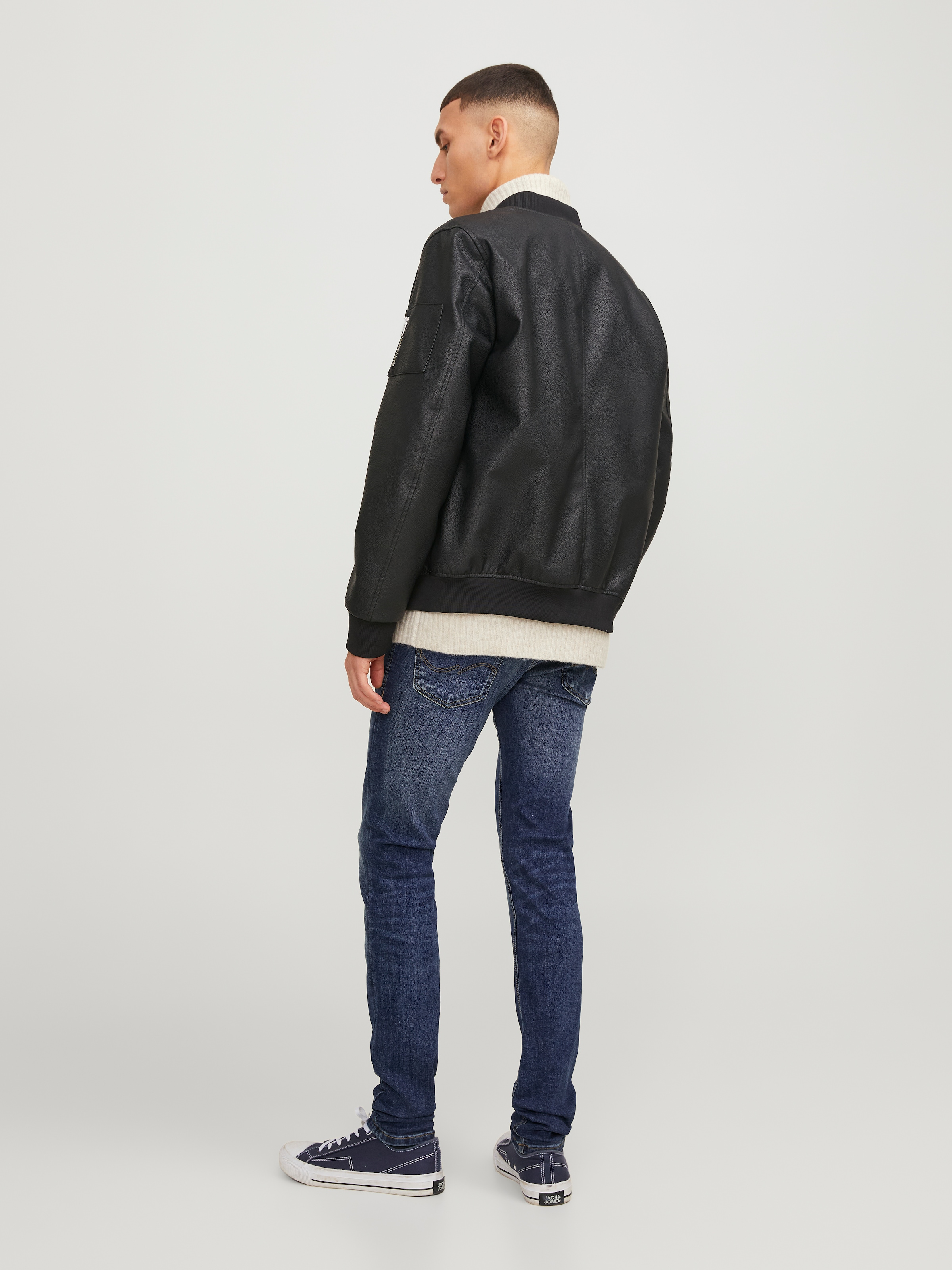 Jack & Jones Skinny-fit-Jeans »JJILIAM  Skinny Jeans mit Used-Waschung für schlanke Silhouette« Abriebeffekte, modisch, skinny fit, Baumwollmischung,