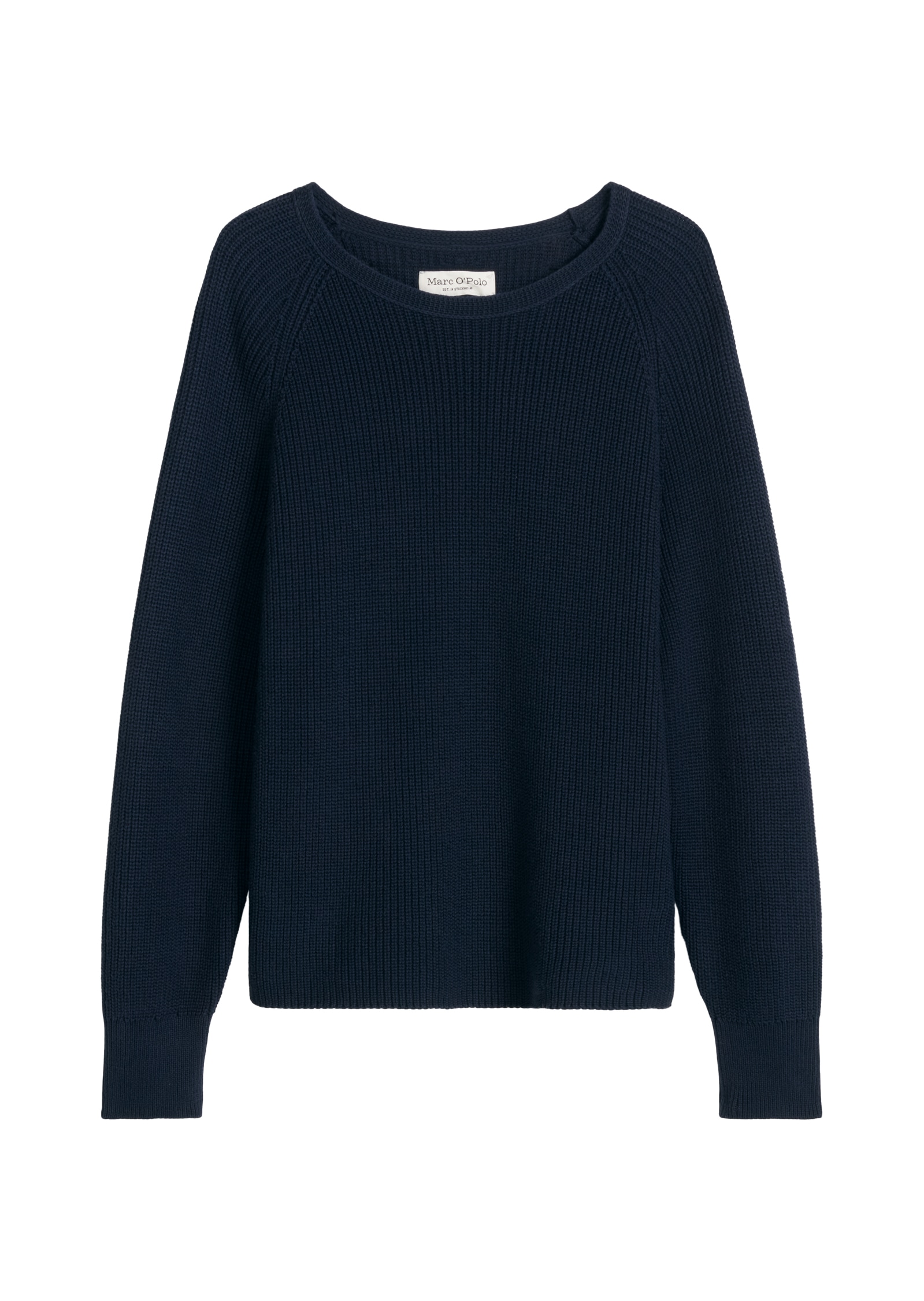 Marc O'Polo Rundhalspullover im festem Baumwoll-Strick