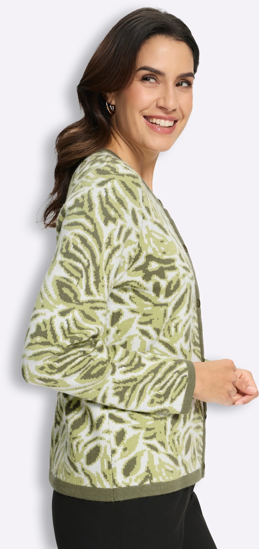 Inspirationen Jacquardstrickjacke