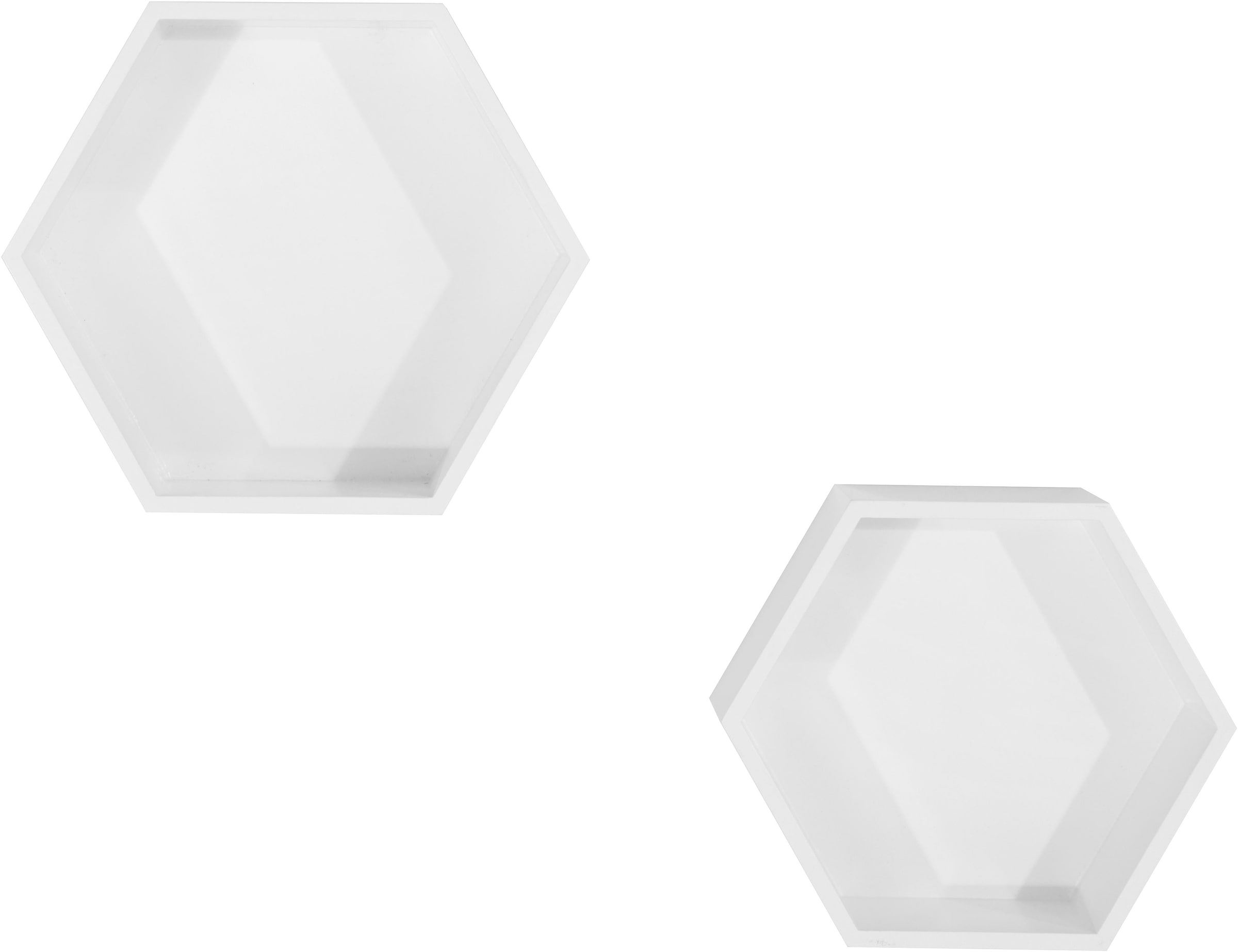 Lüttenhütt Deko-Wandregal »Hexagon«, (2er-Set) OTTO bei