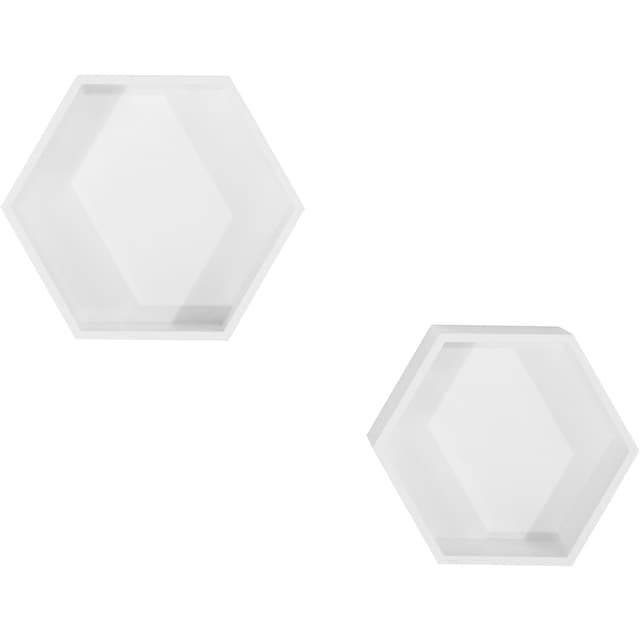 Lüttenhütt Deko-Wandregal »Hexagon«, (2er-Set) bei OTTO