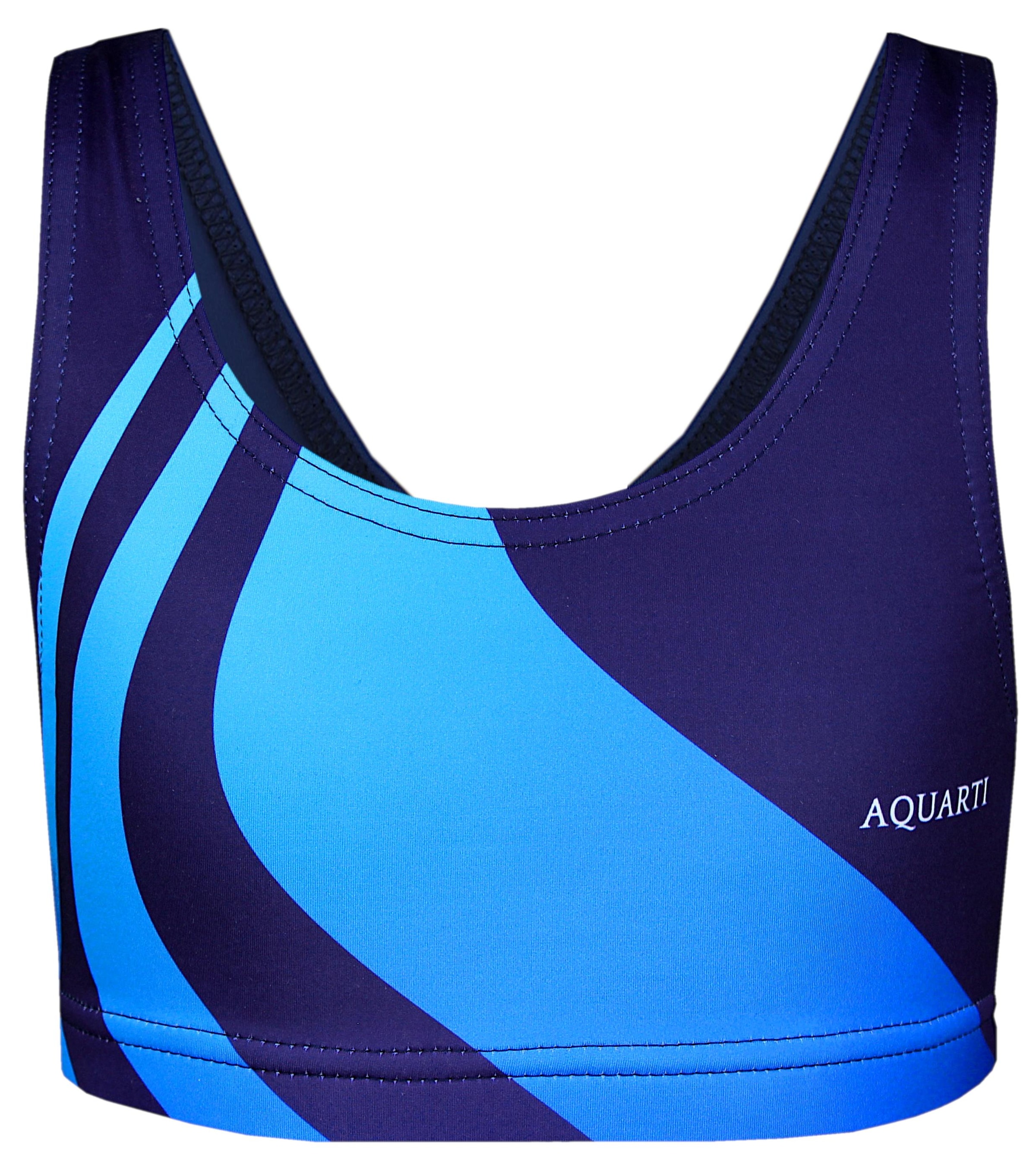 AQUARTI Bustier-Bikini »Bikini Mädchen Sport Bikini Racerback Bustier & Bikinislip«