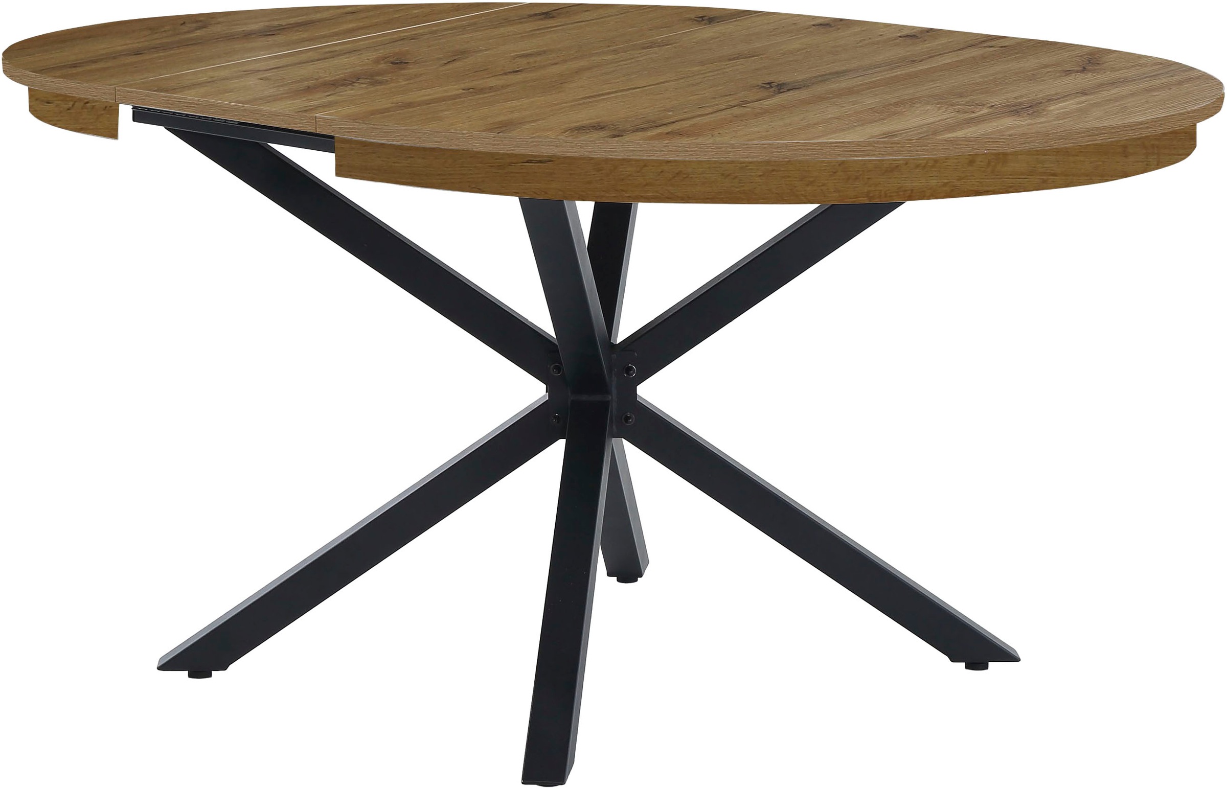 Jockenhöfer Gruppe Esstisch »Olbia«, rund, ausziehbar (120-160cm), platzsparend, Metalluntergestell