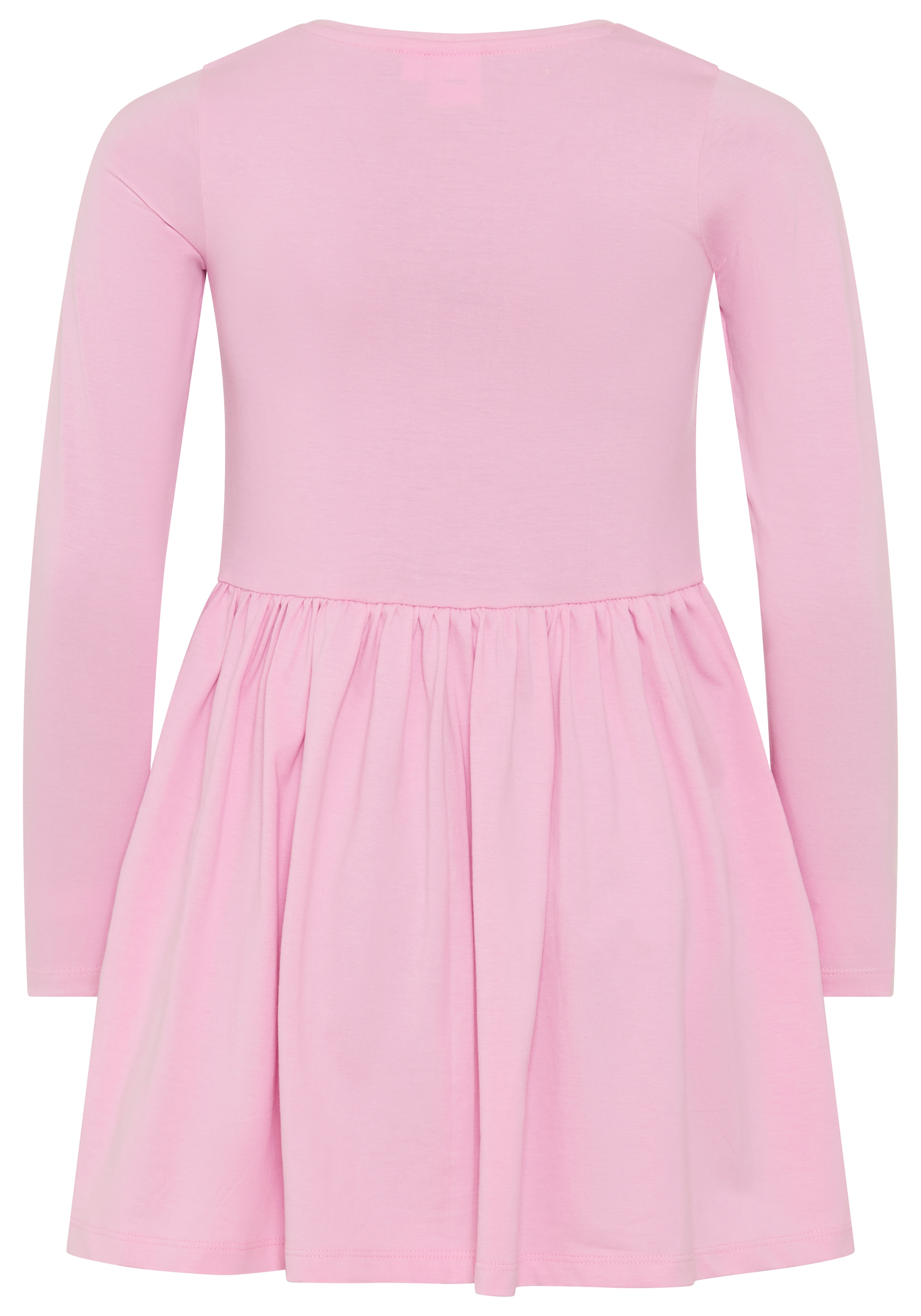 KIDSWORLD Jerseykleid »MINNIE MOUSE Kleid, Disney« Jerseykleid, mit Rundhalsausschnitt, bedruckt, mit Glitzerdruck