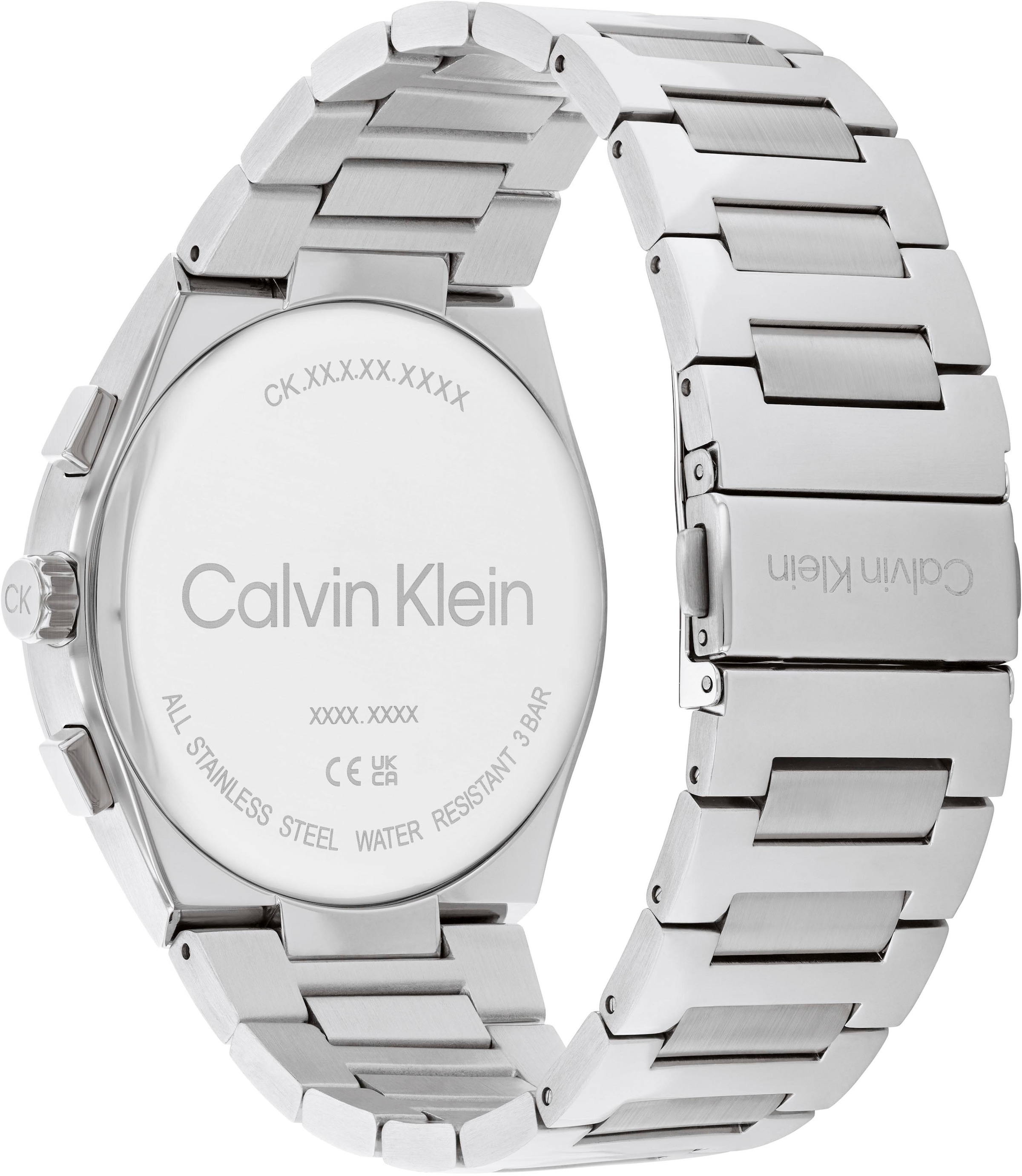 Calvin Klein Multifunktionsuhr »ARCHITECTURAL MULTI«, Quarzuhr, Armbanduhr, Herrenuhr, Datum, Edelstahlarmband