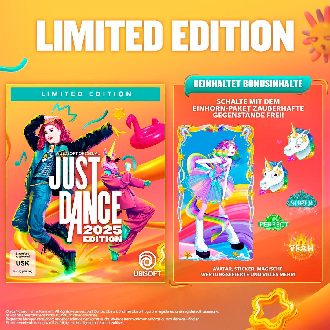 UBISOFT Spielesoftware »NSW Just Dance 2025 Limited Edition + Bluetooth Concert Lautsprecher«, Nintendo Switch