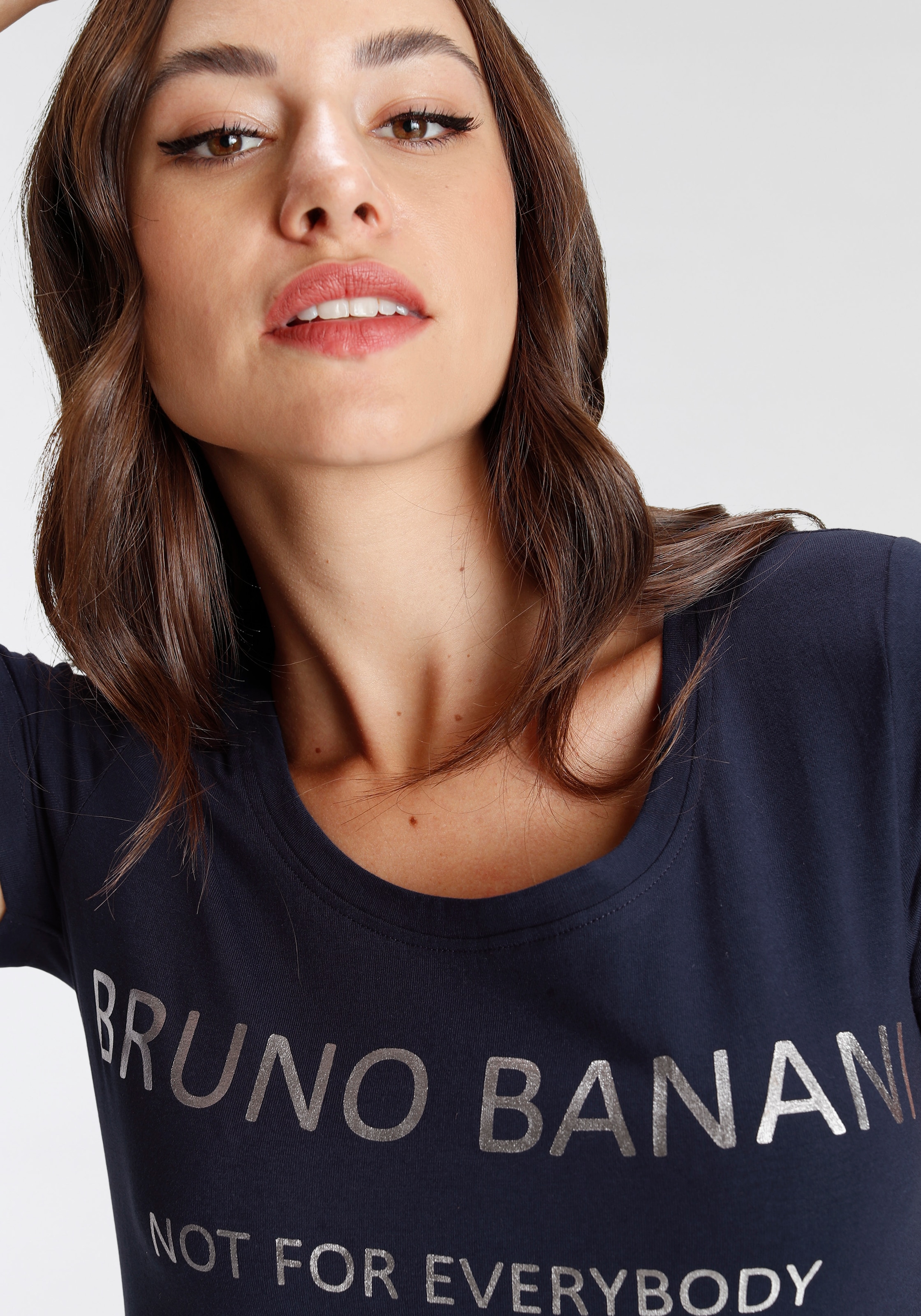 Logodruck OTTO kaufen bei NEUE T-Shirt, online Bruno mit goldfarbenem Banani KOLLEKTION