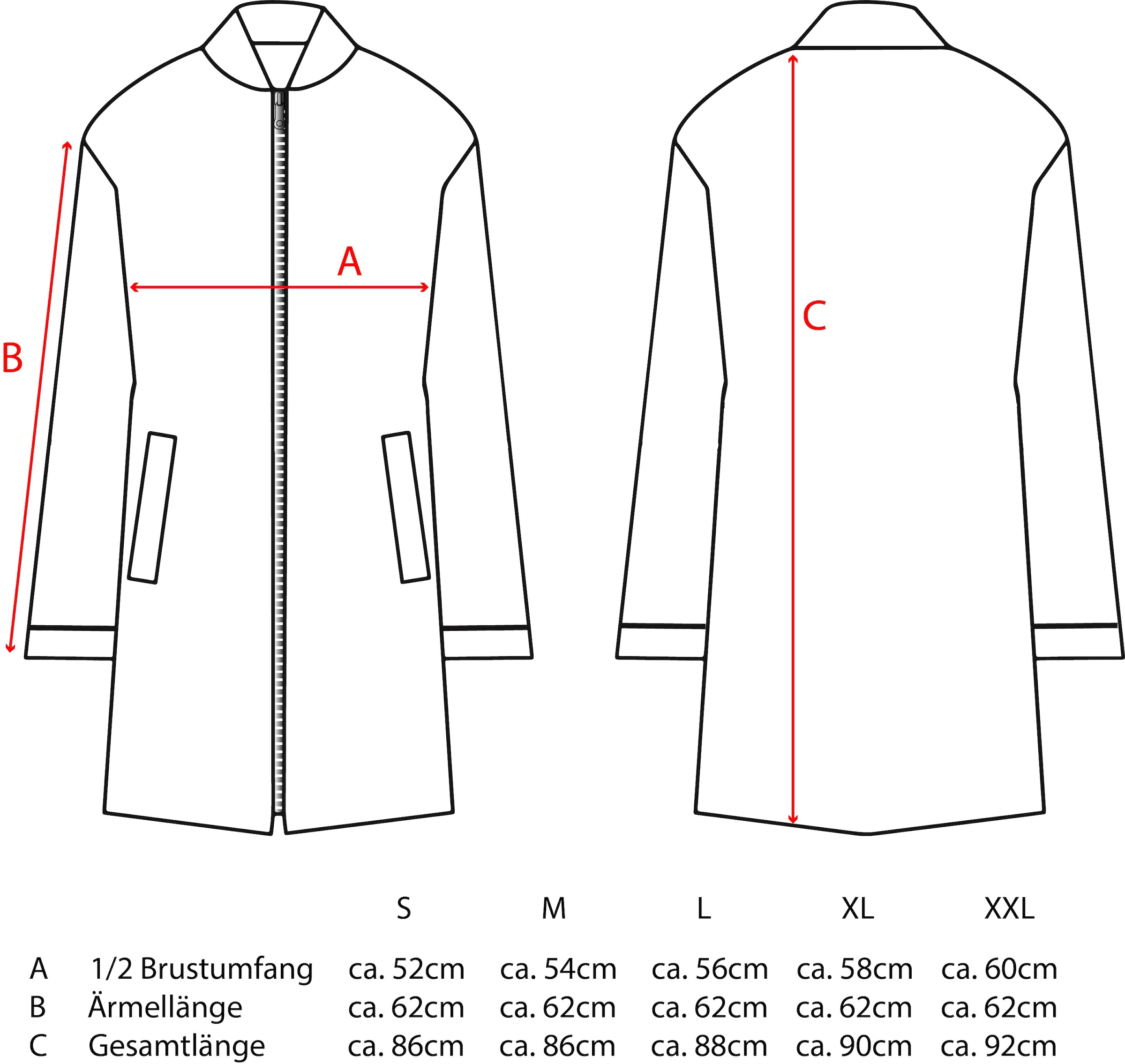 Zwillingsherz Kurzmantel »"Leo Love"« mit Patch, Reißverschluß, elastische Bündchen