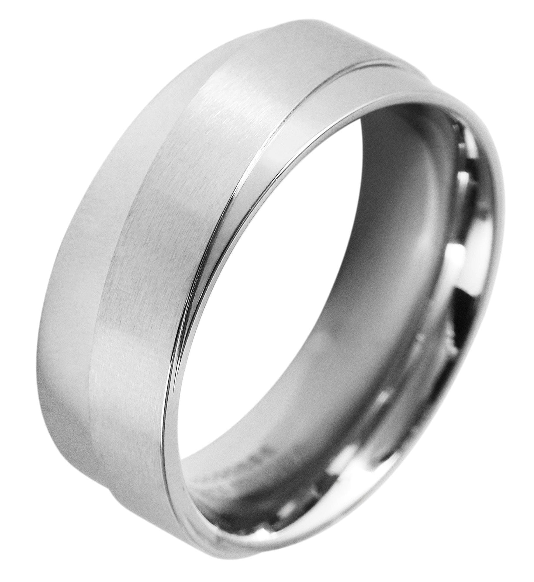 Adelia´s Fingerring »Herren Ring aus Edelstahl«