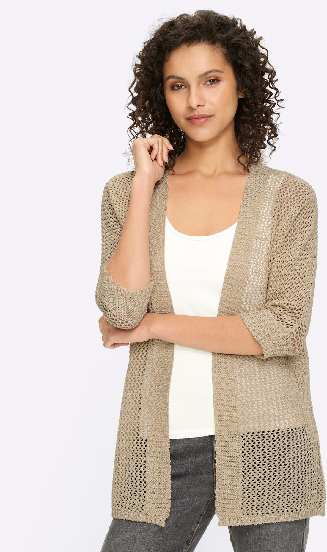 heine Ajourstrickjacke